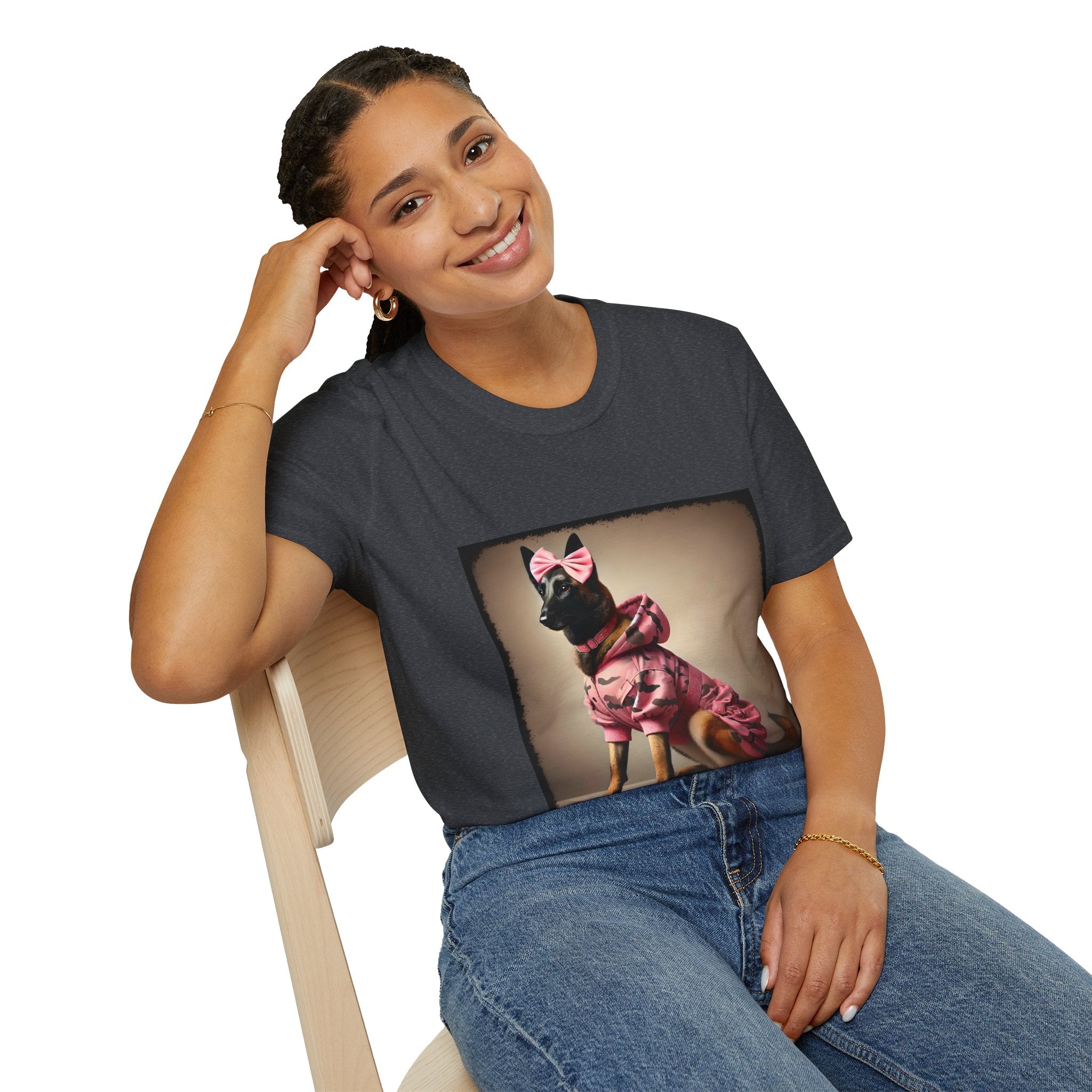 Belgian Malinois Pink Camo Cutie | Unisex Dog T-Shirt