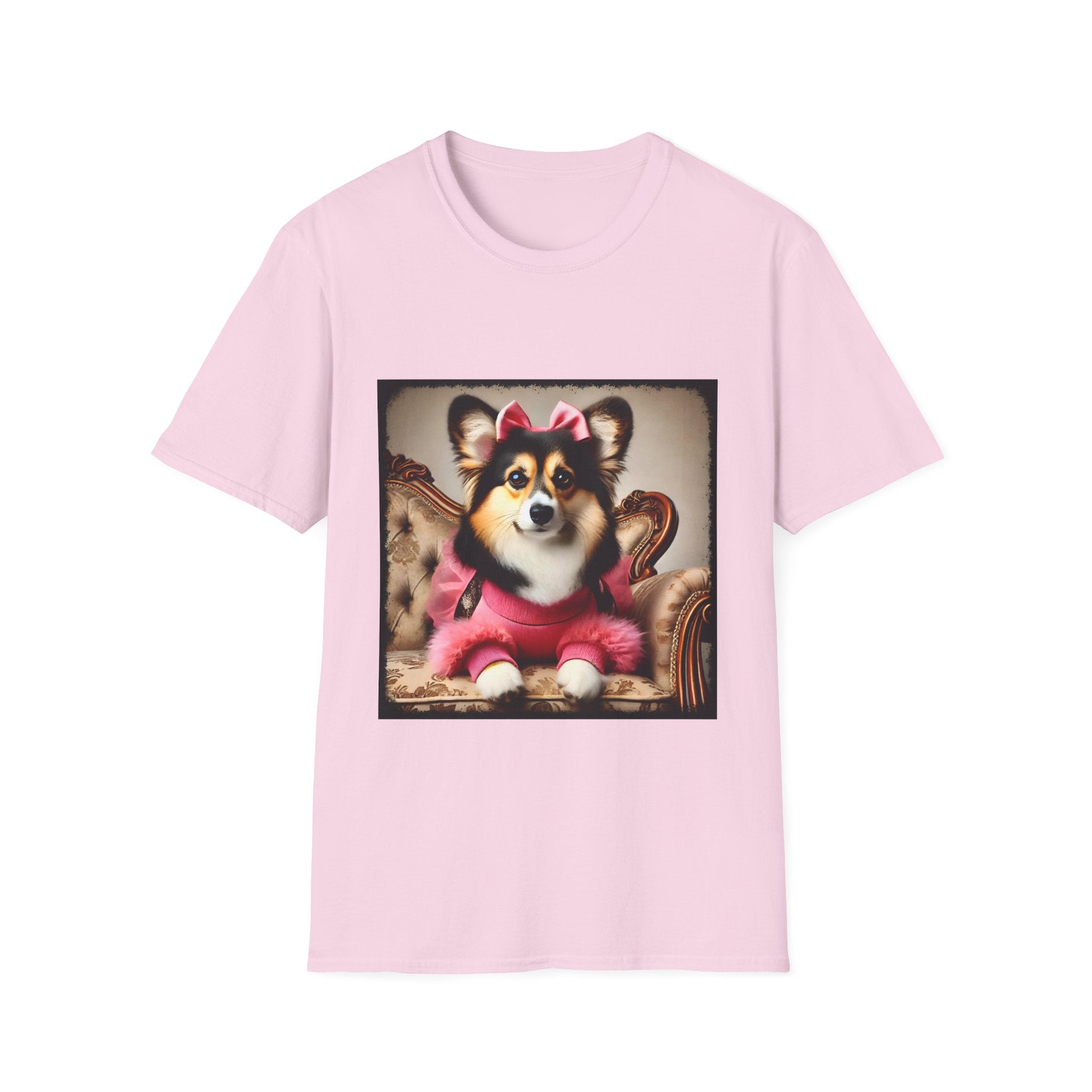 Pembroke Welsh Corgi Pink Luxe | Unisex Dog T-Shirt