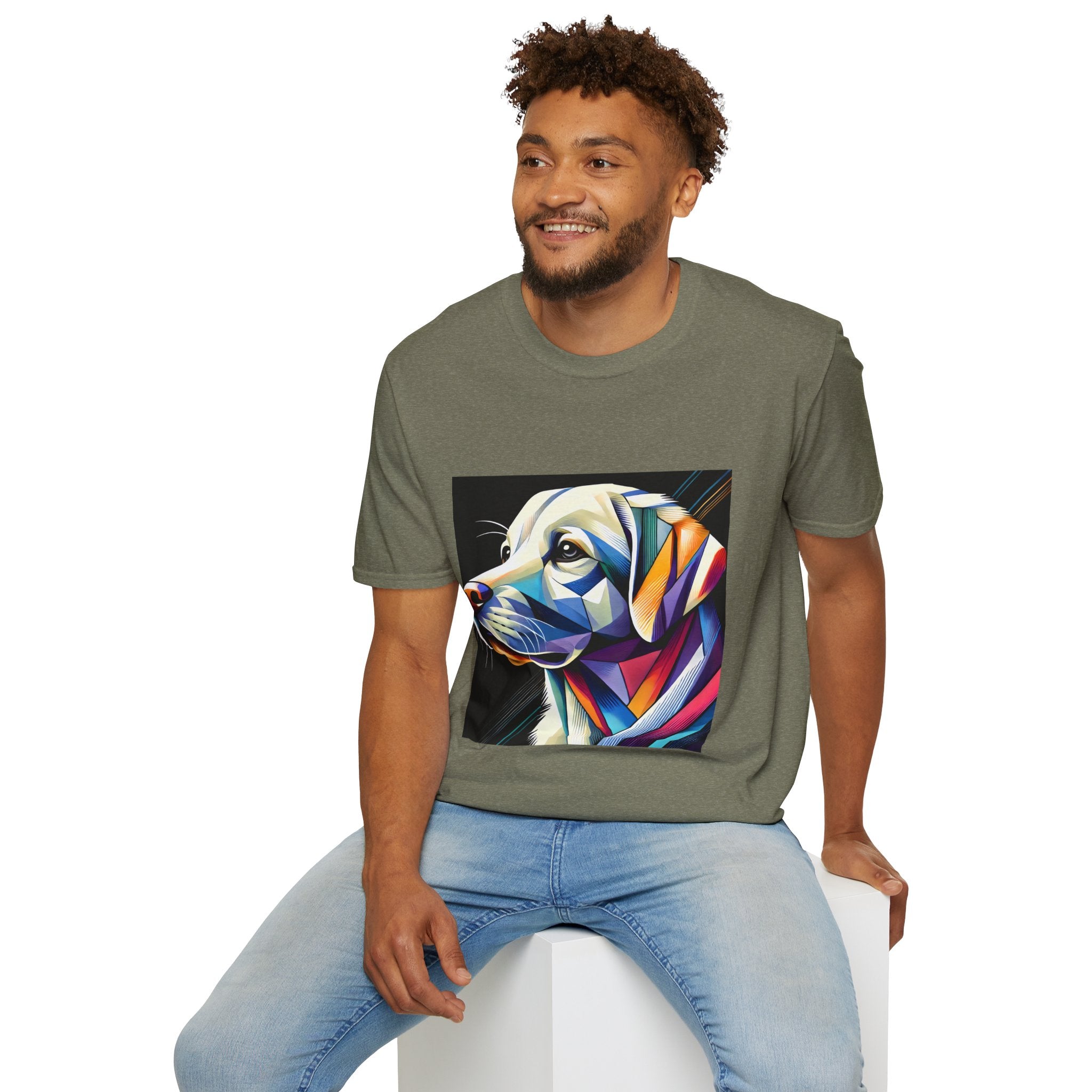 Labrador Retriever Multicolor Geometric | Unisex Dog T-Shirt