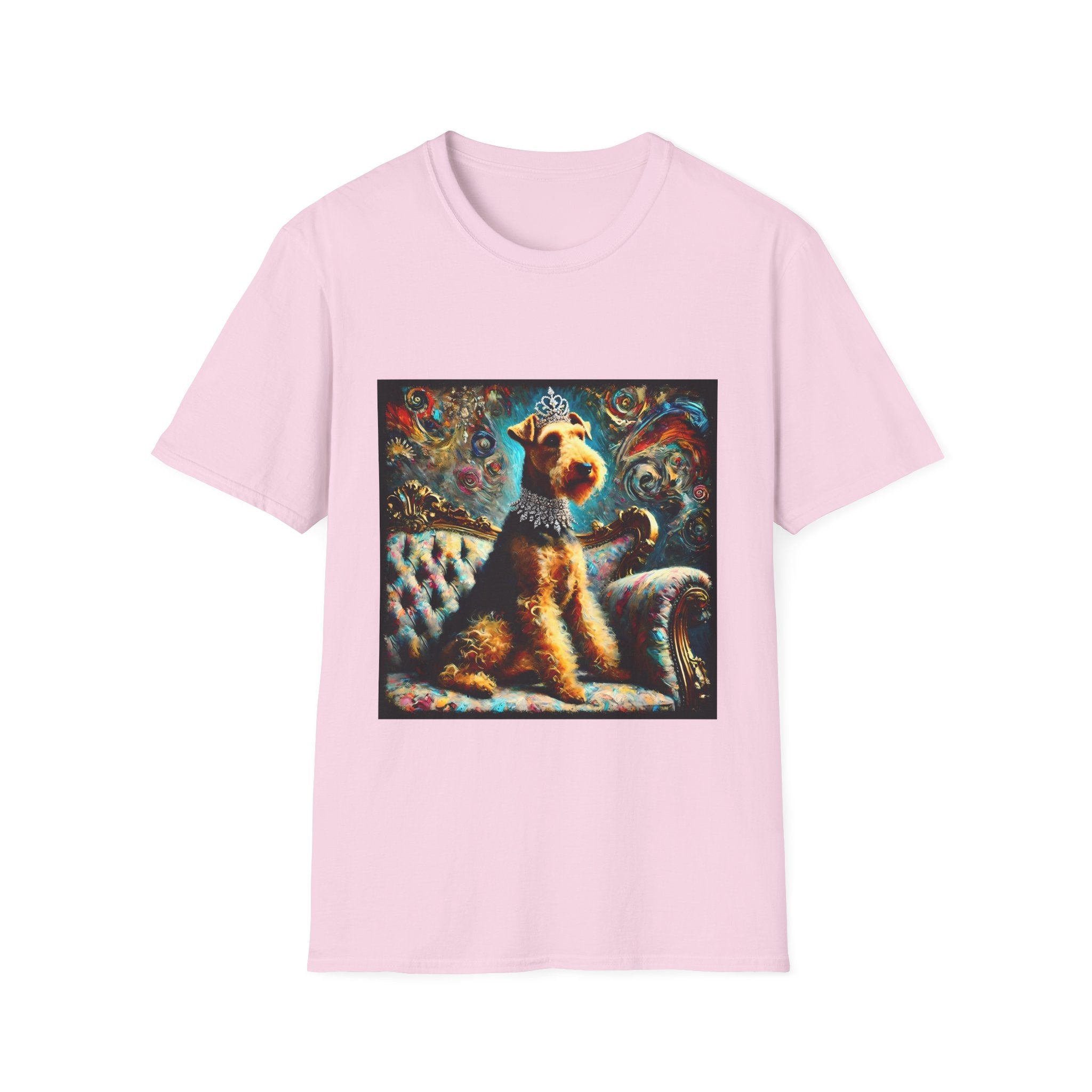 Airedale Terrier Diamond Princess Swirl | Unisex Dog T-Shirt