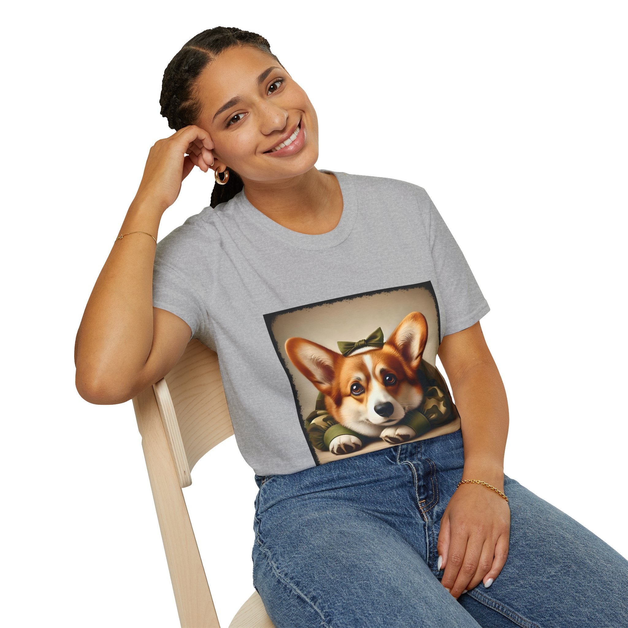Pembroke Welsh Corgi Combat Cutie | Unisex Dog T-Shirt