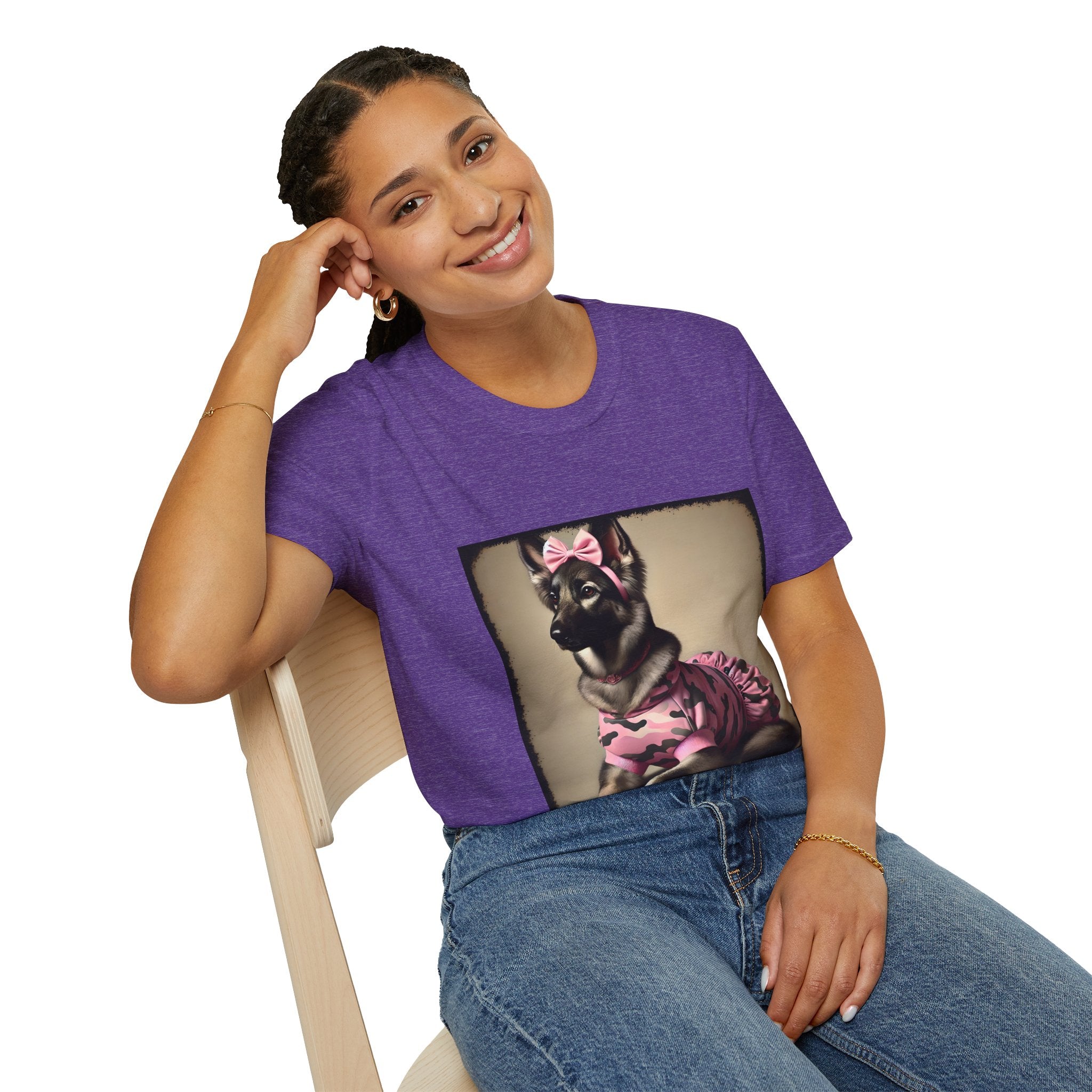 German Shepherd Camo Cutie II | Unisex Dog T-Shirt