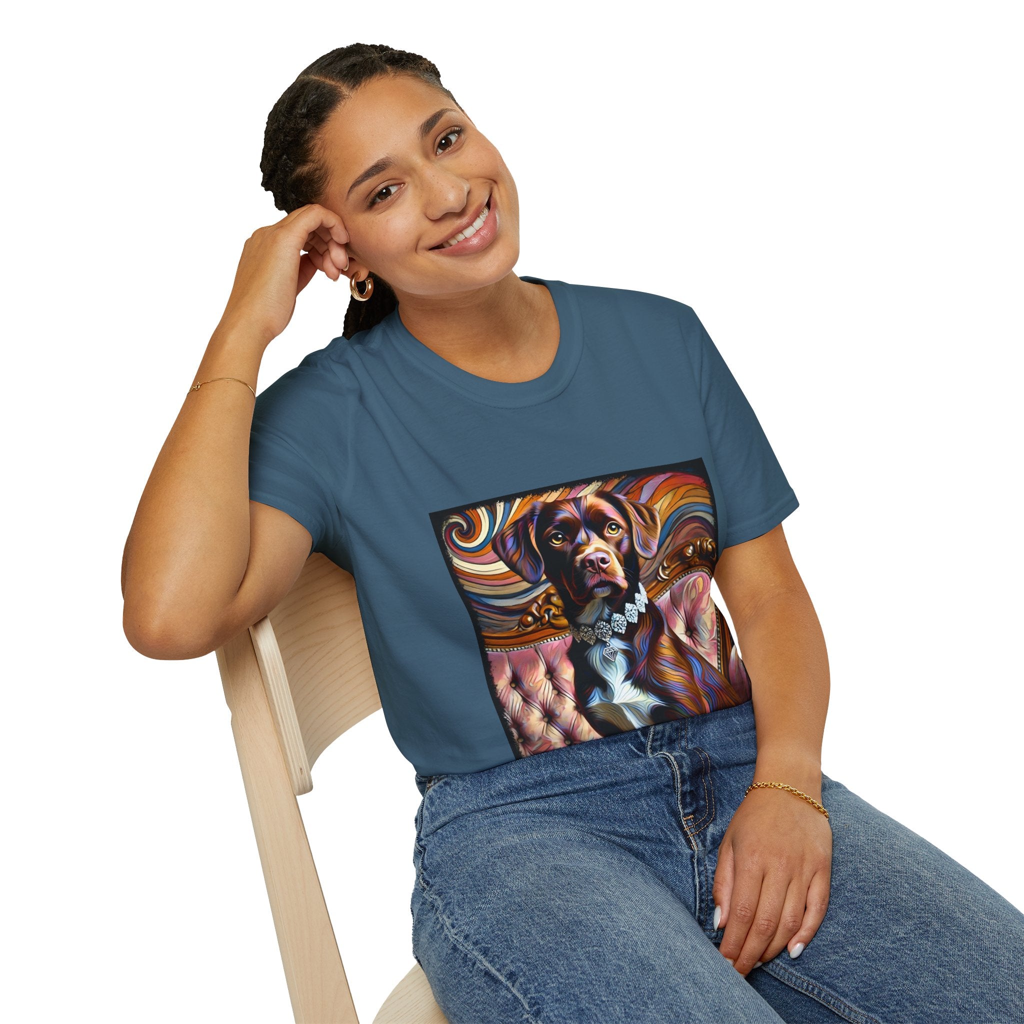 Labrador Retriever Vivid Swirl | Unisex Dog T-Shirt