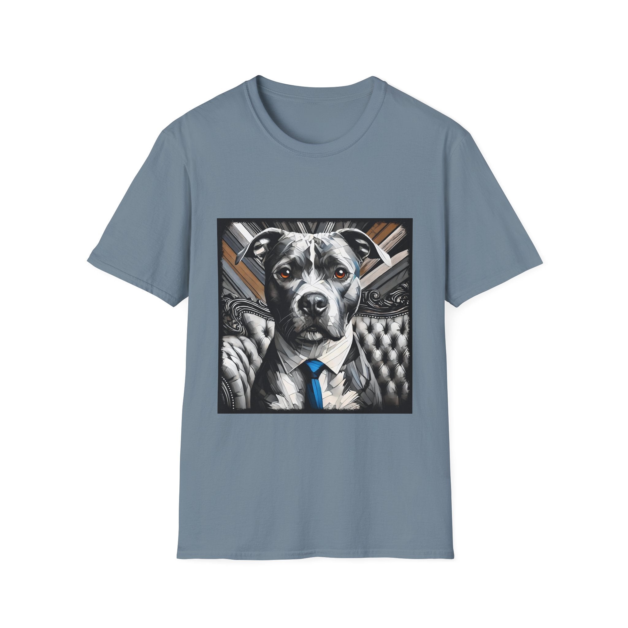 American Pit Bull Terrier B&W Bold Eyes | Unisex Dog T-Shirt