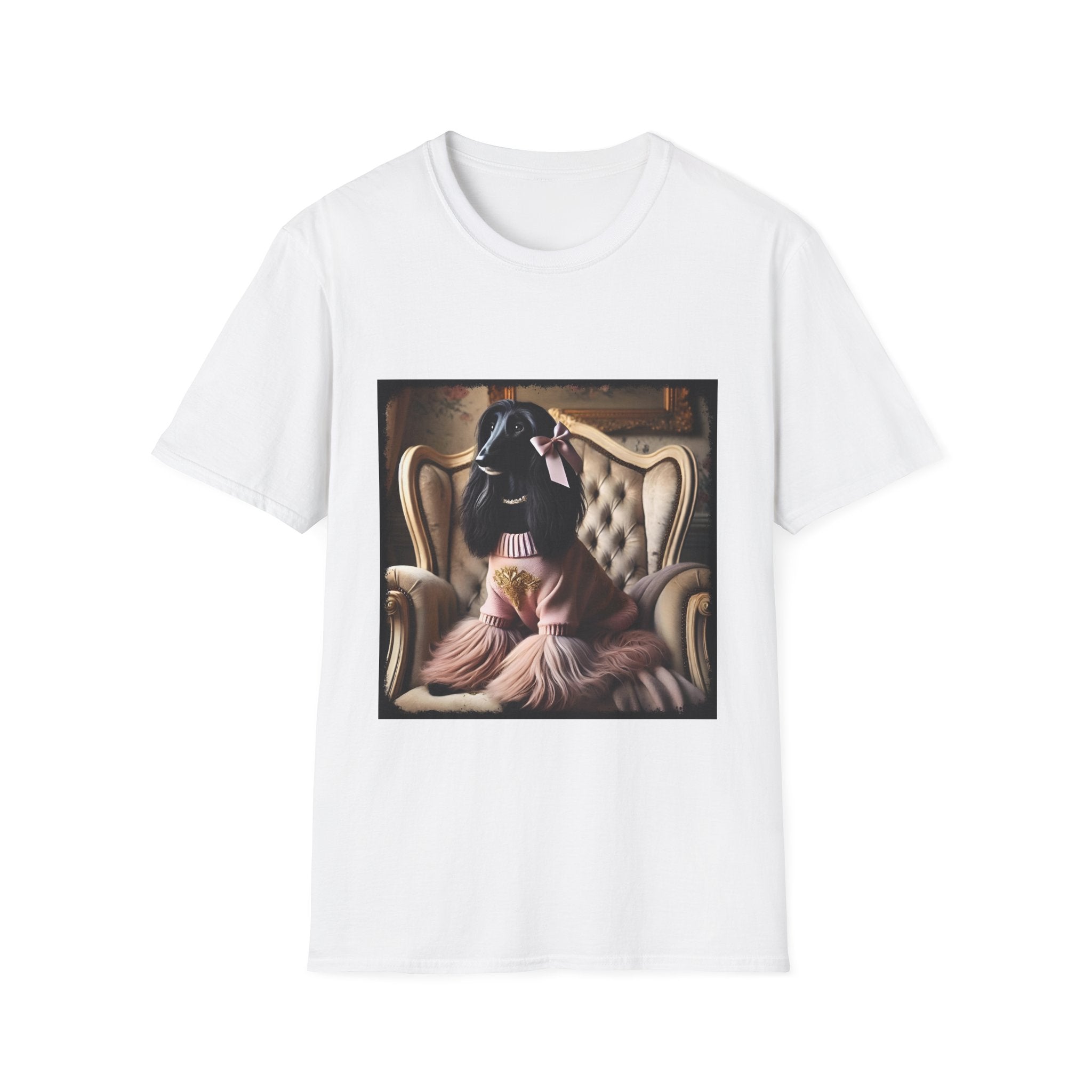 Afghan Hound Pink Posh | Unisex Dog T-Shirt