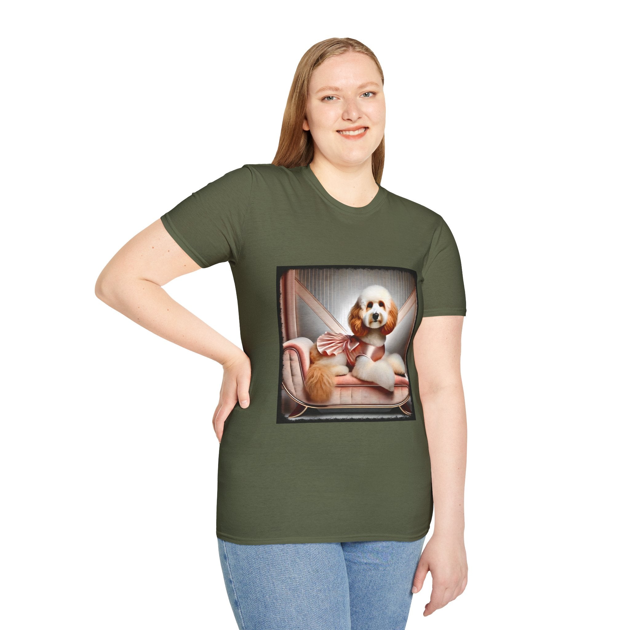 Aussiedoodle Peach Posh | Unisex Dog T-Shirt