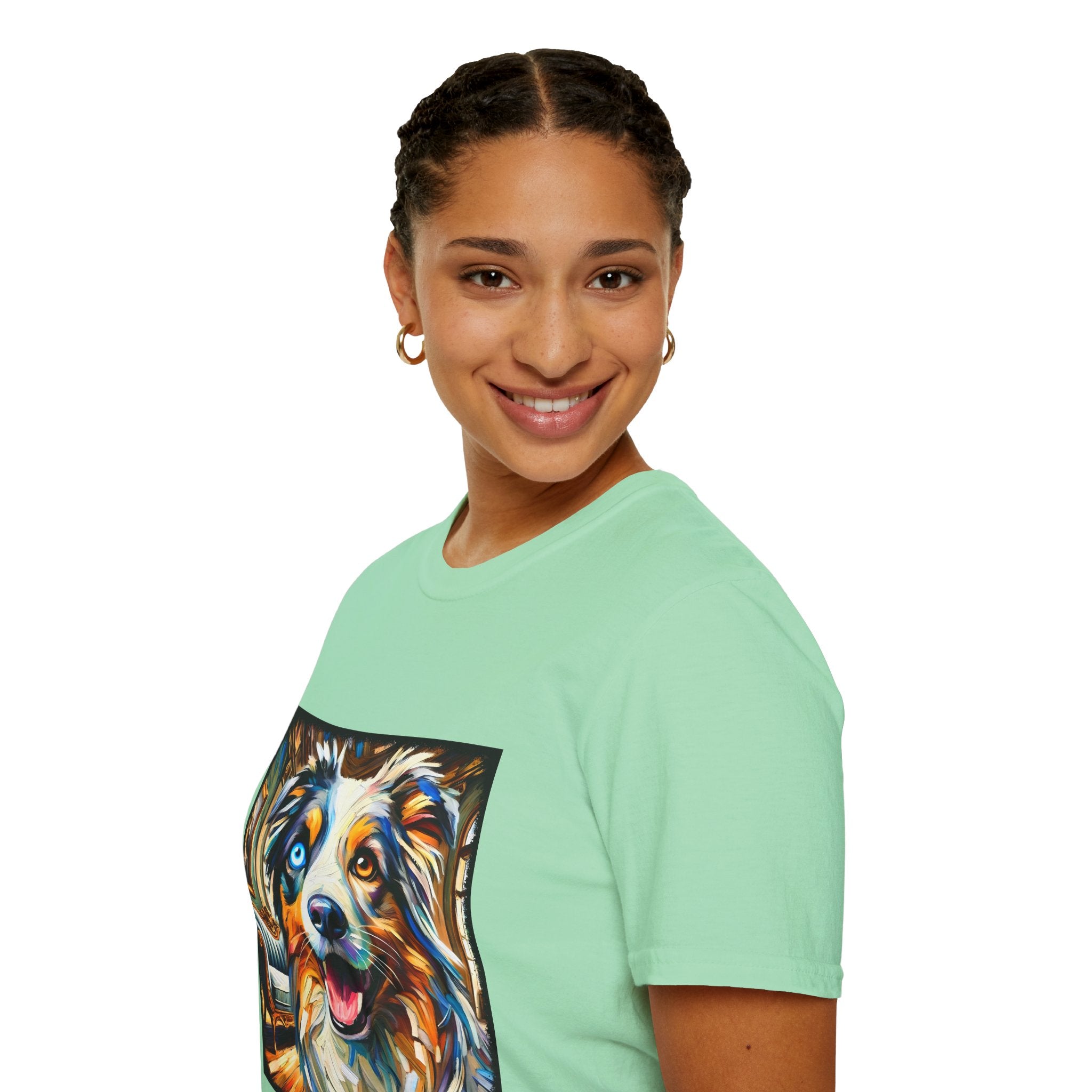 Australian Shepherd Blissful Swirl | Unisex Dog T-Shirt