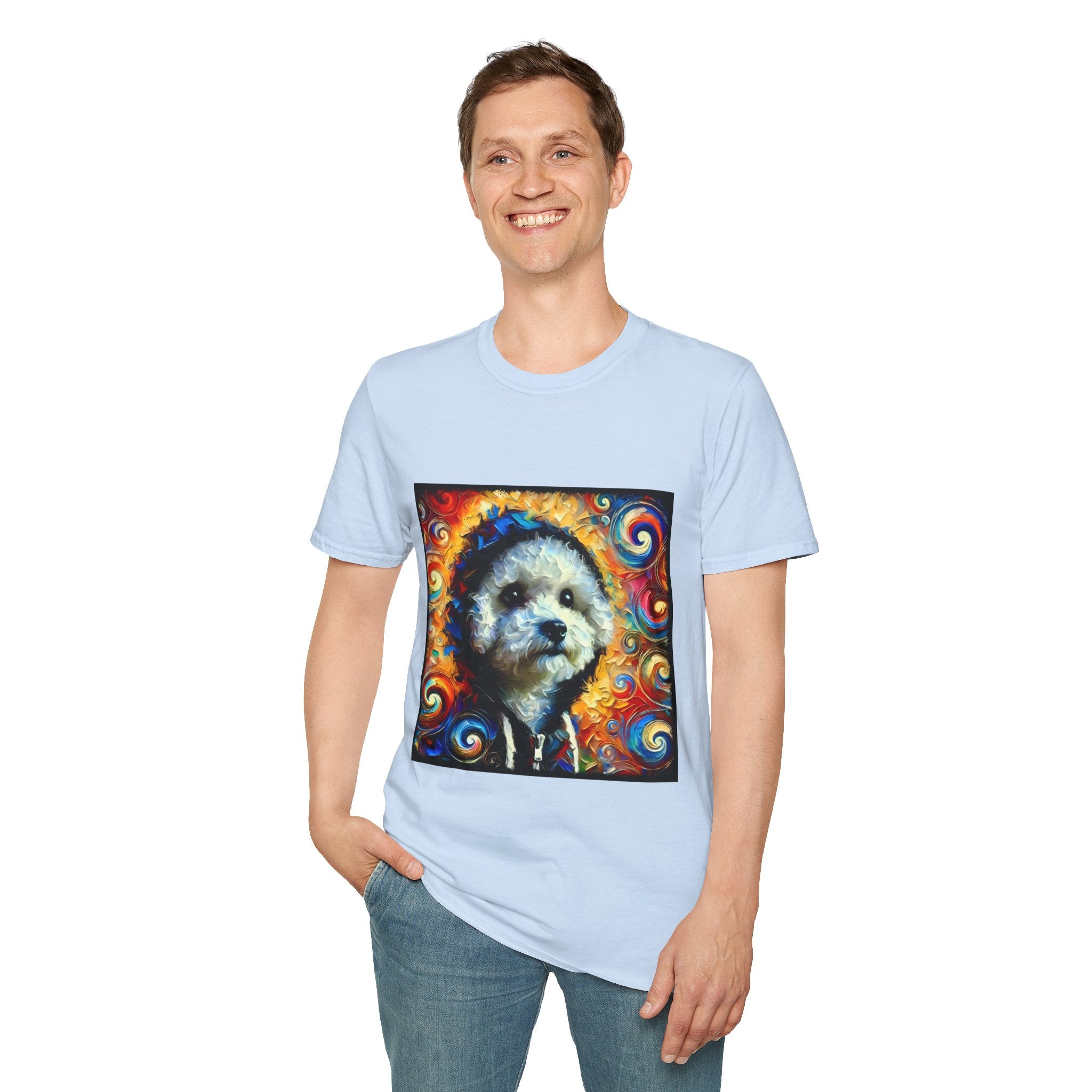Bichon Frise Urban Swirl | Unisex Dog T-Shirt