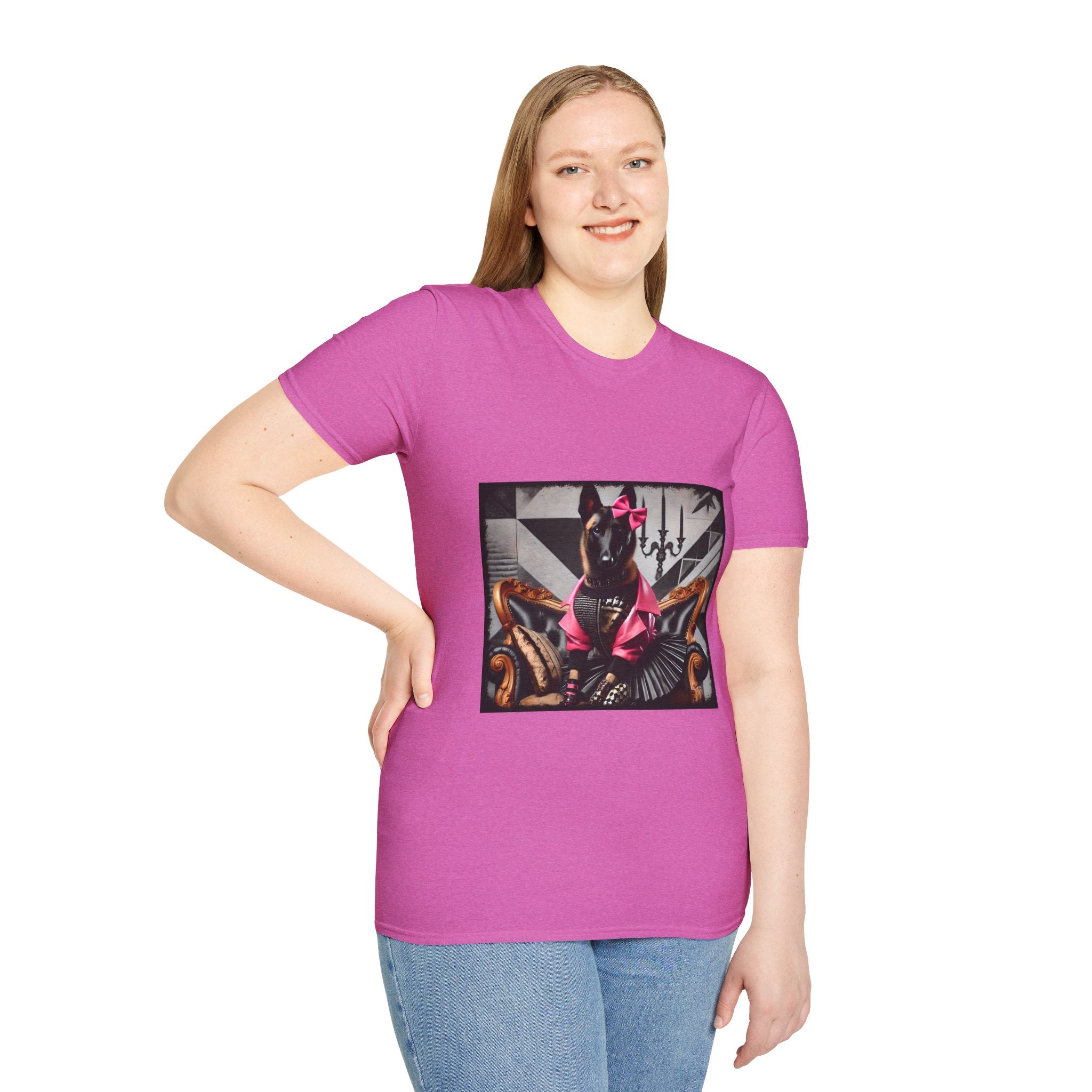 Belgian Malinois Pink Rocker | Unisex Dog T-Shirt