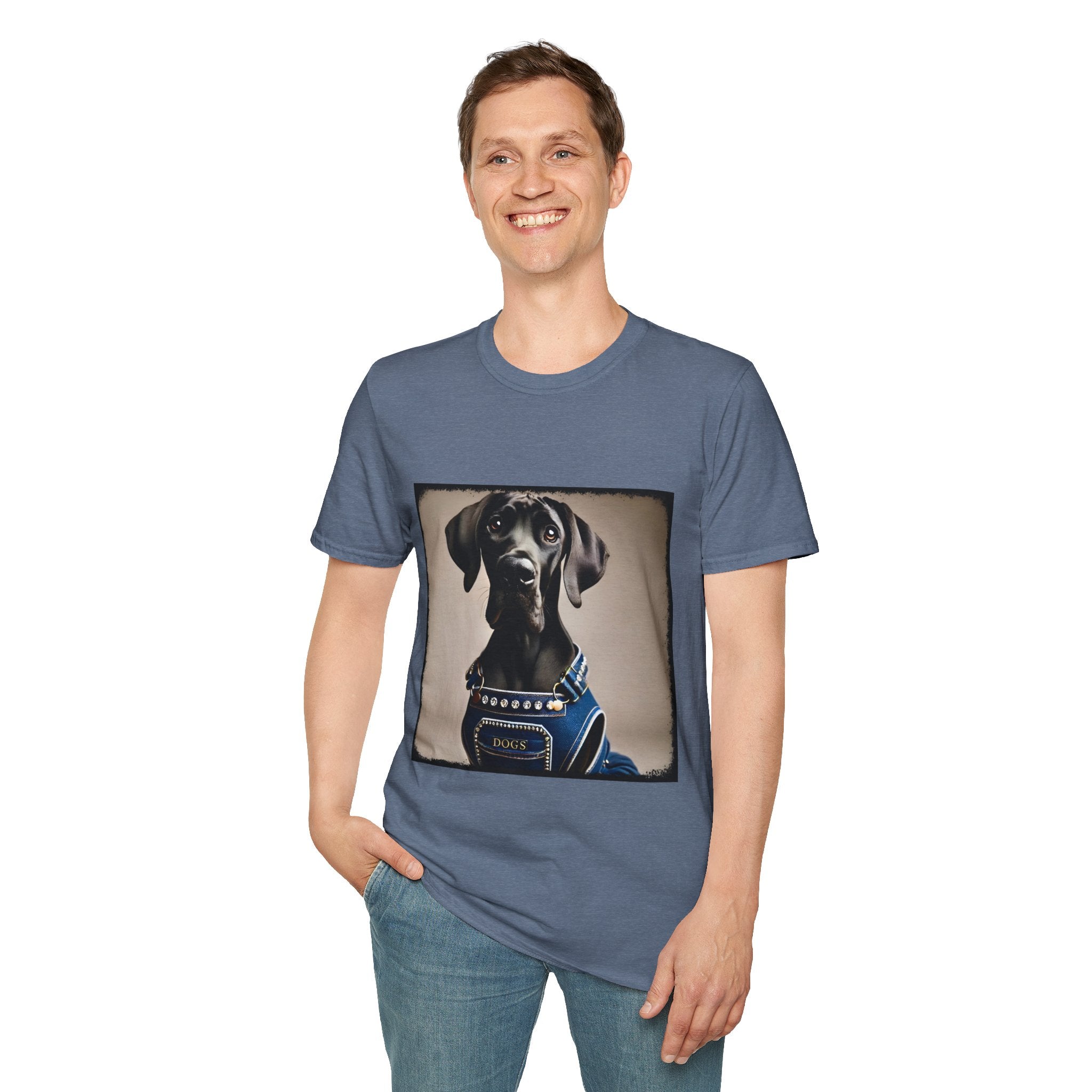 Great Dane Denim Dog | Unisex Dog T-Shirt