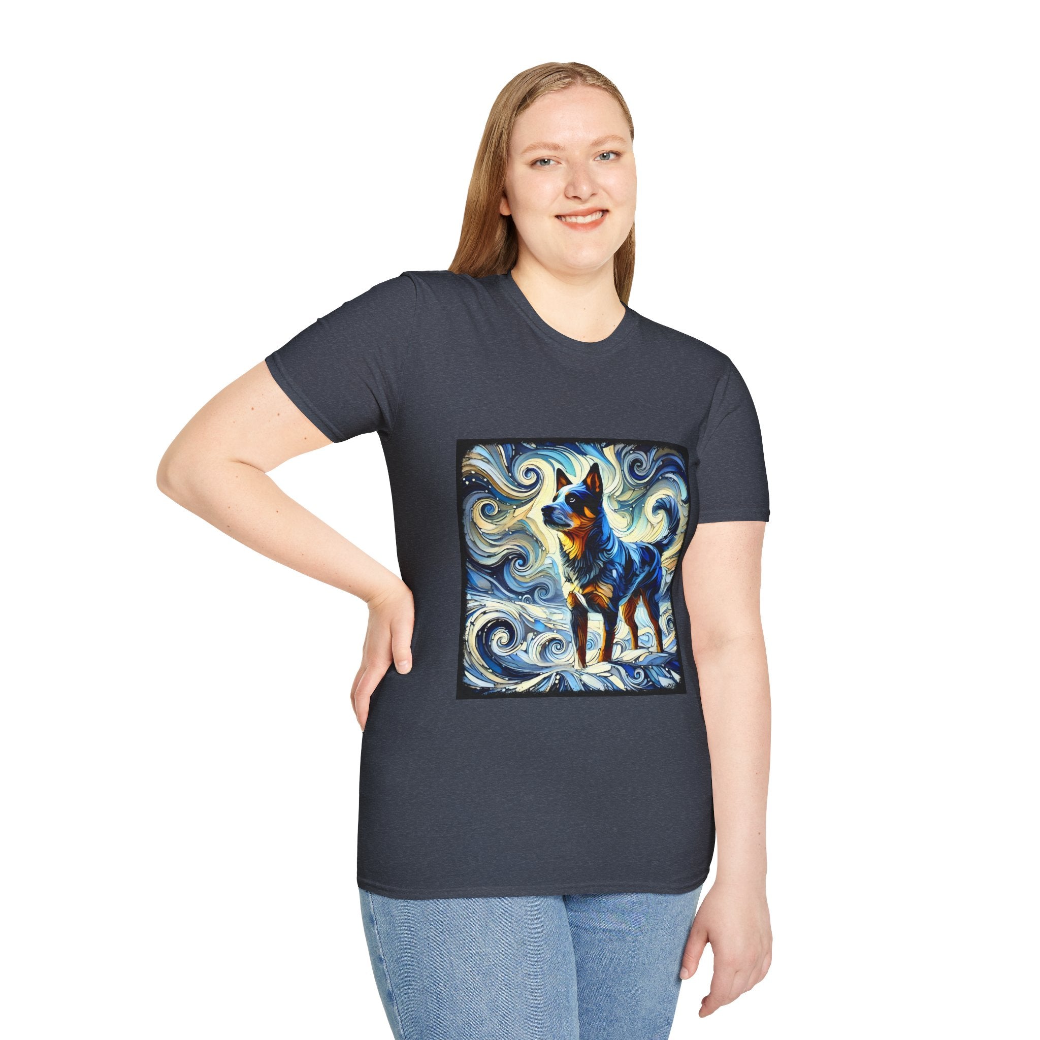 Australian Cattle Dog Blue Swirl | Unisex Dog T-Shirt