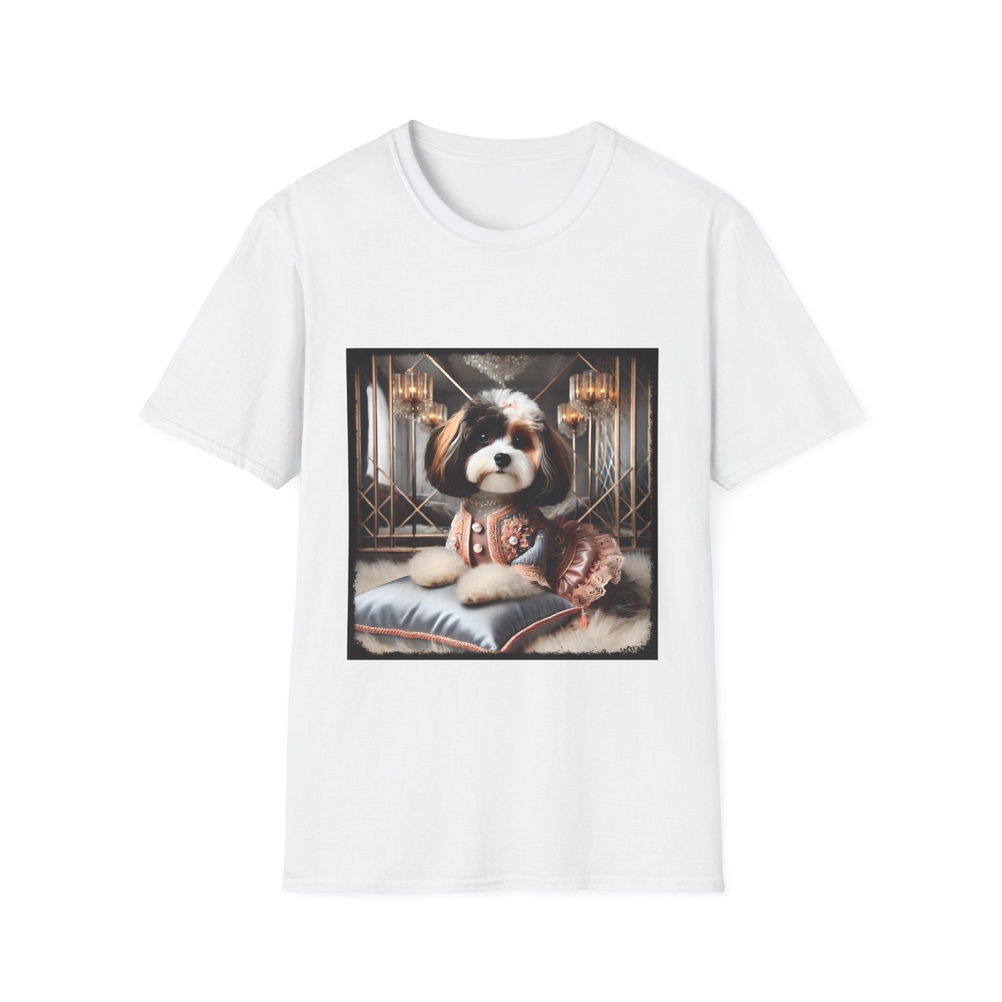 Cavapoo Posh Portrait | Unisex Dog T-Shirt