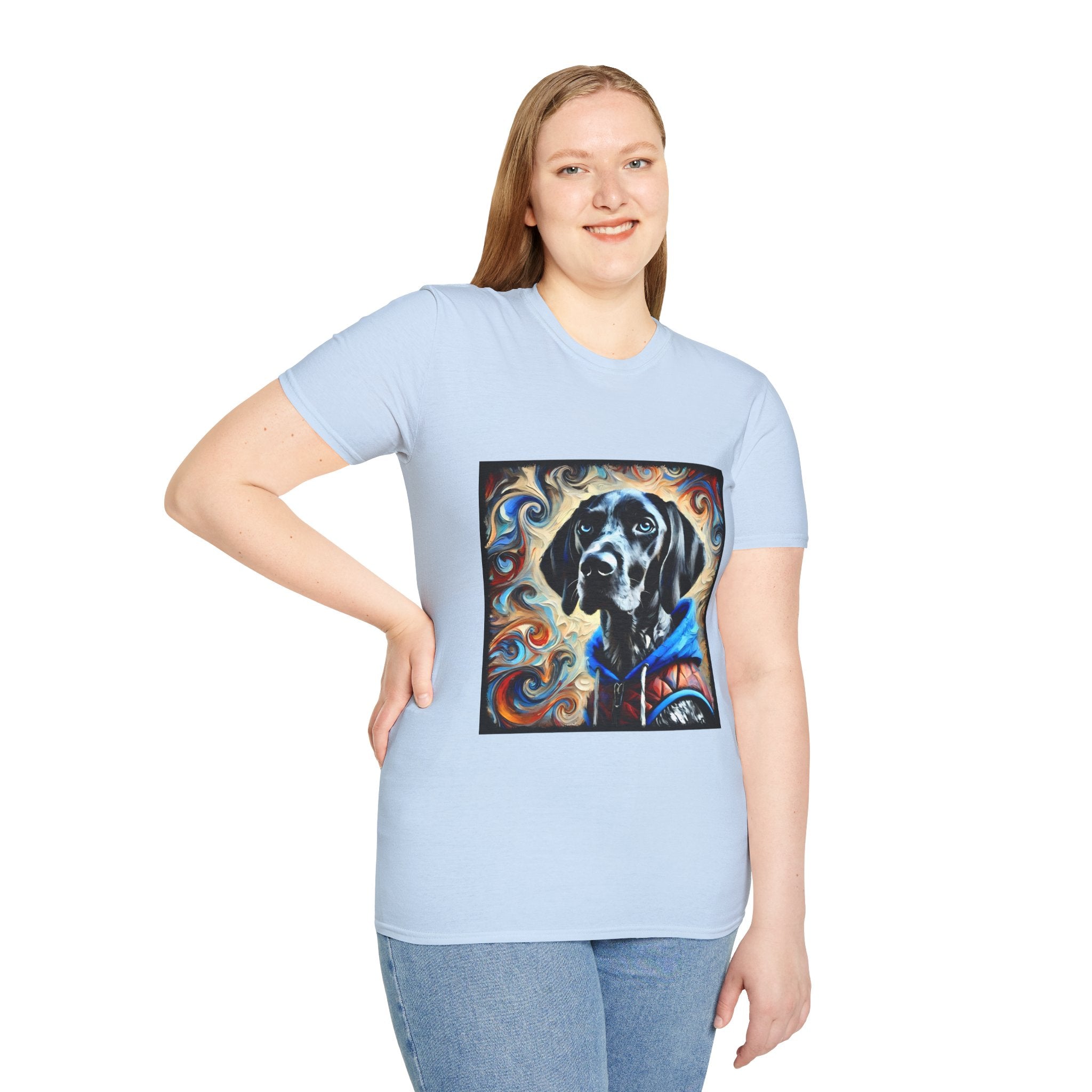 German Shorthaired Pointer Urban Swirl | Unisex Dog T-Shirt