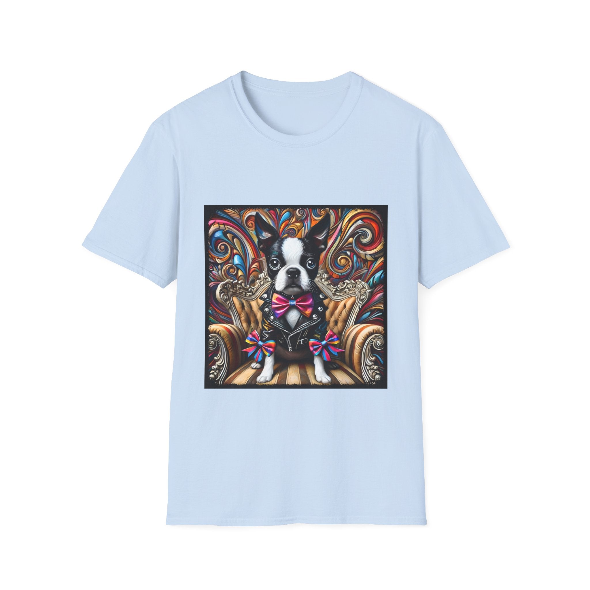 Boston Terrier Bold Rocker | Unisex Dog T-Shirt