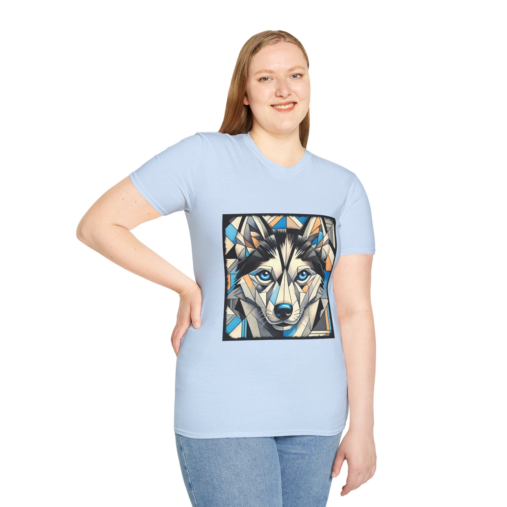 Siberian Husky Bold Geometric | Unisex Dog T-Shirt