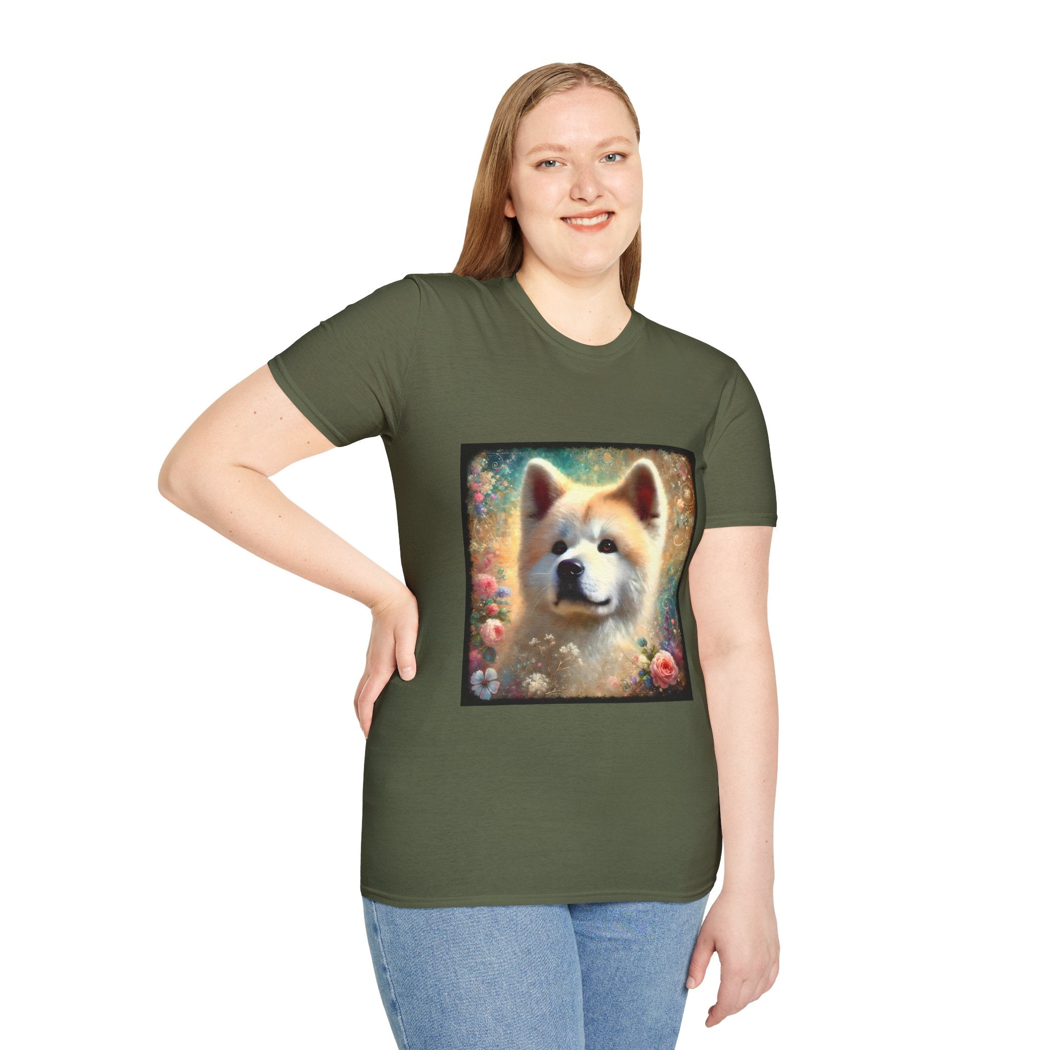 Akita Cosmic Garden | Unisex Dog T-Shirt