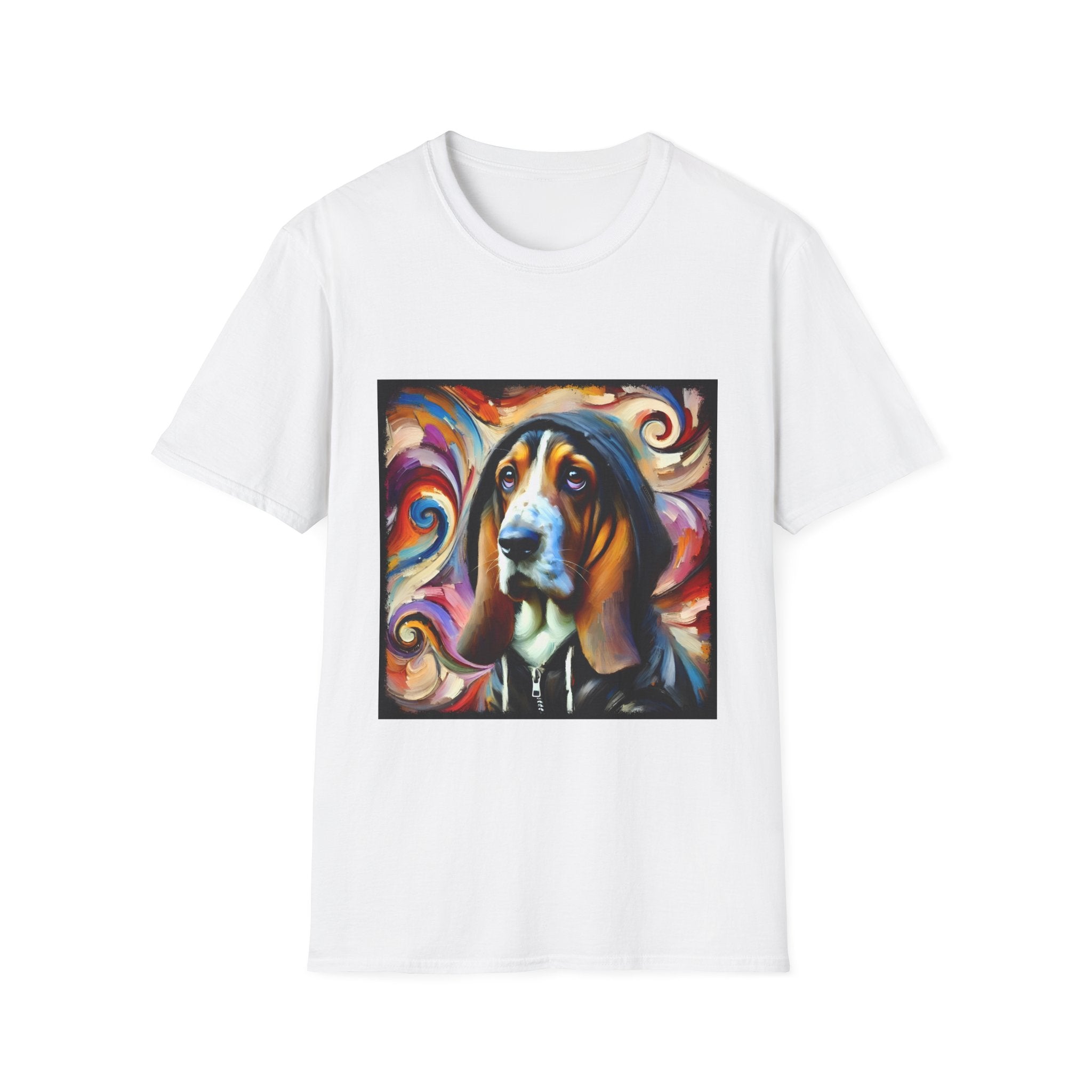Basset Hound Hoodie Swirl | Unisex Dog T-Shirt