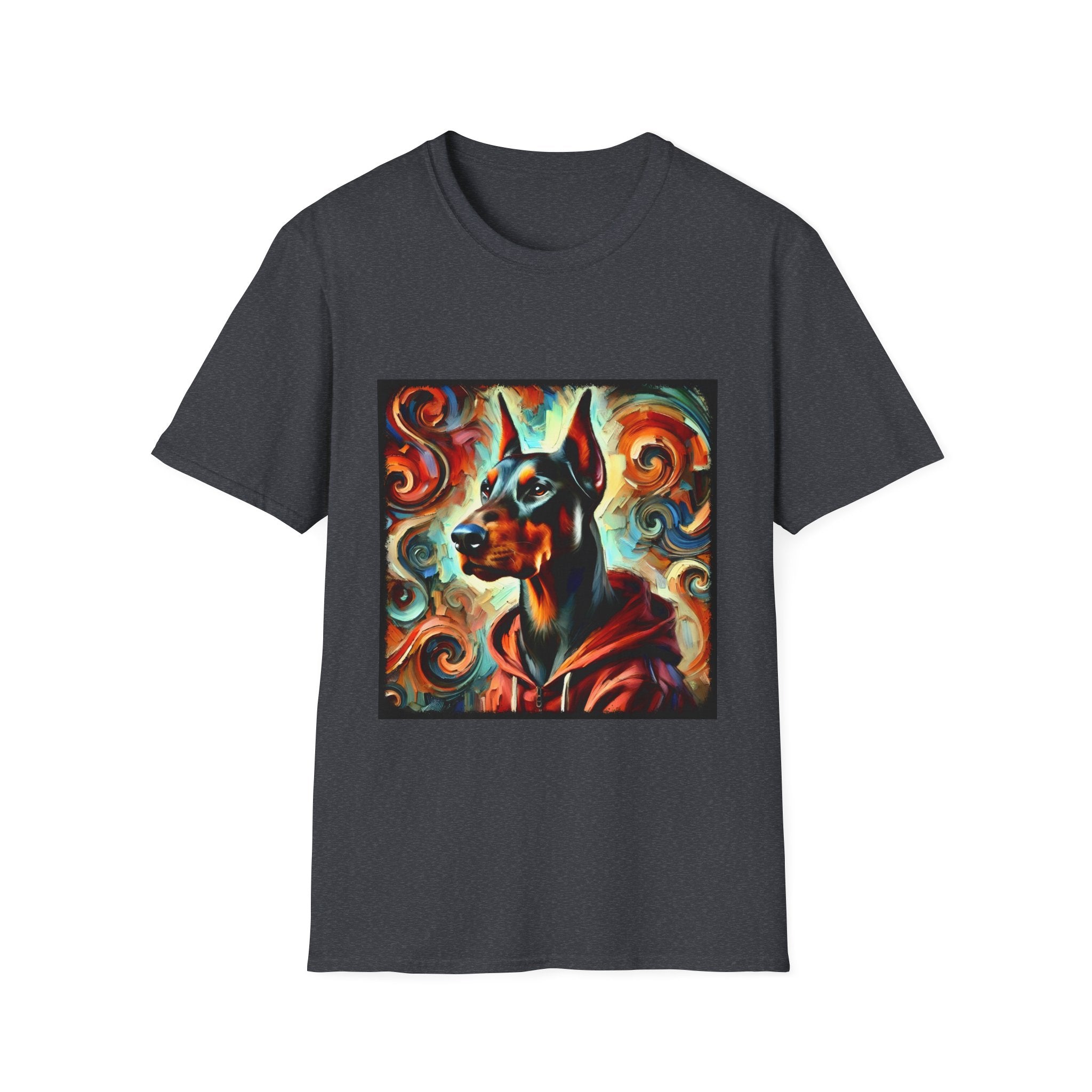 Doberman Pinscher Urban Swirl | Unisex Dog T-Shirt