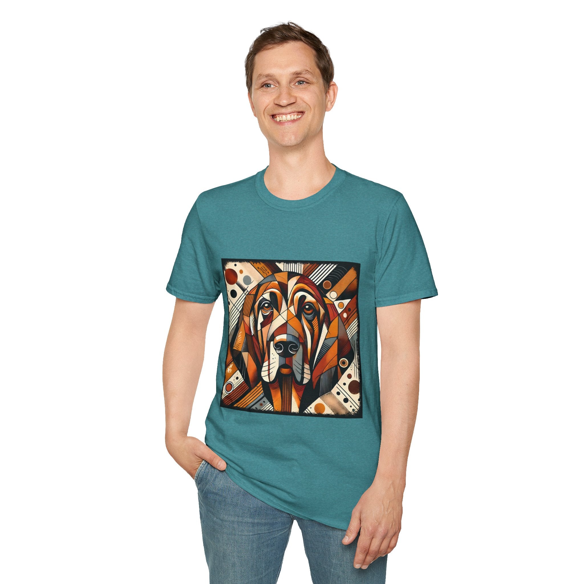 Bloodhound Bold Geometric | Unisex Dog T-Shirt
