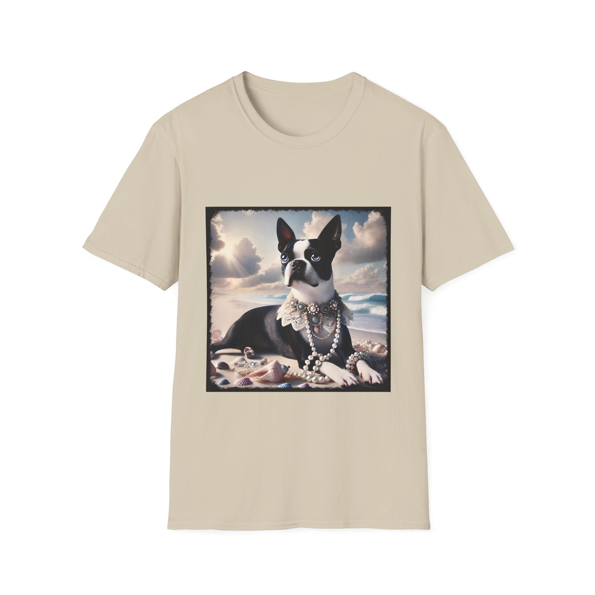 Boston Terrier Seashell Sweetie | Unisex Dog T-Shirt
