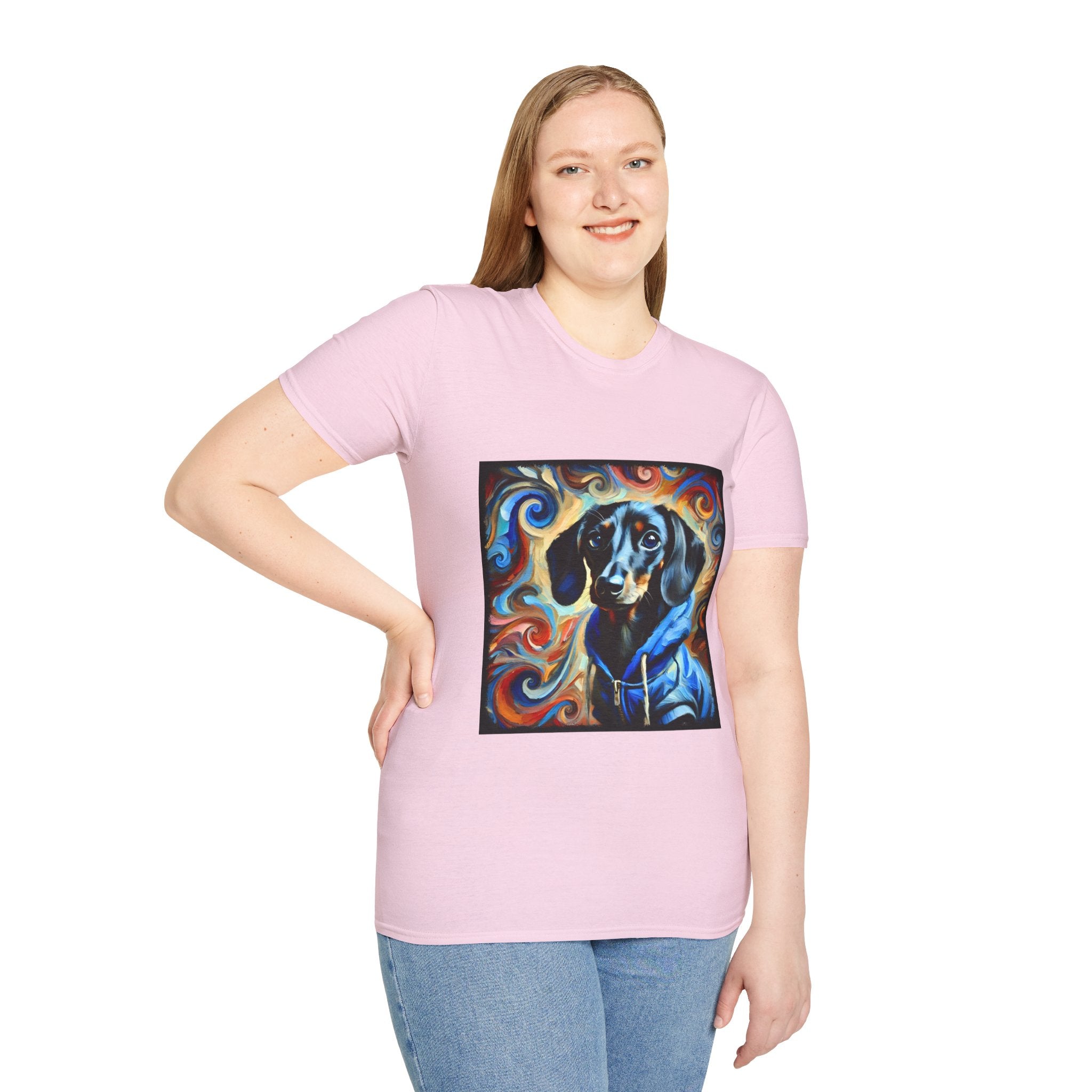 Dachshund Urban Edge Swirl | Unisex Dog T-Shirt