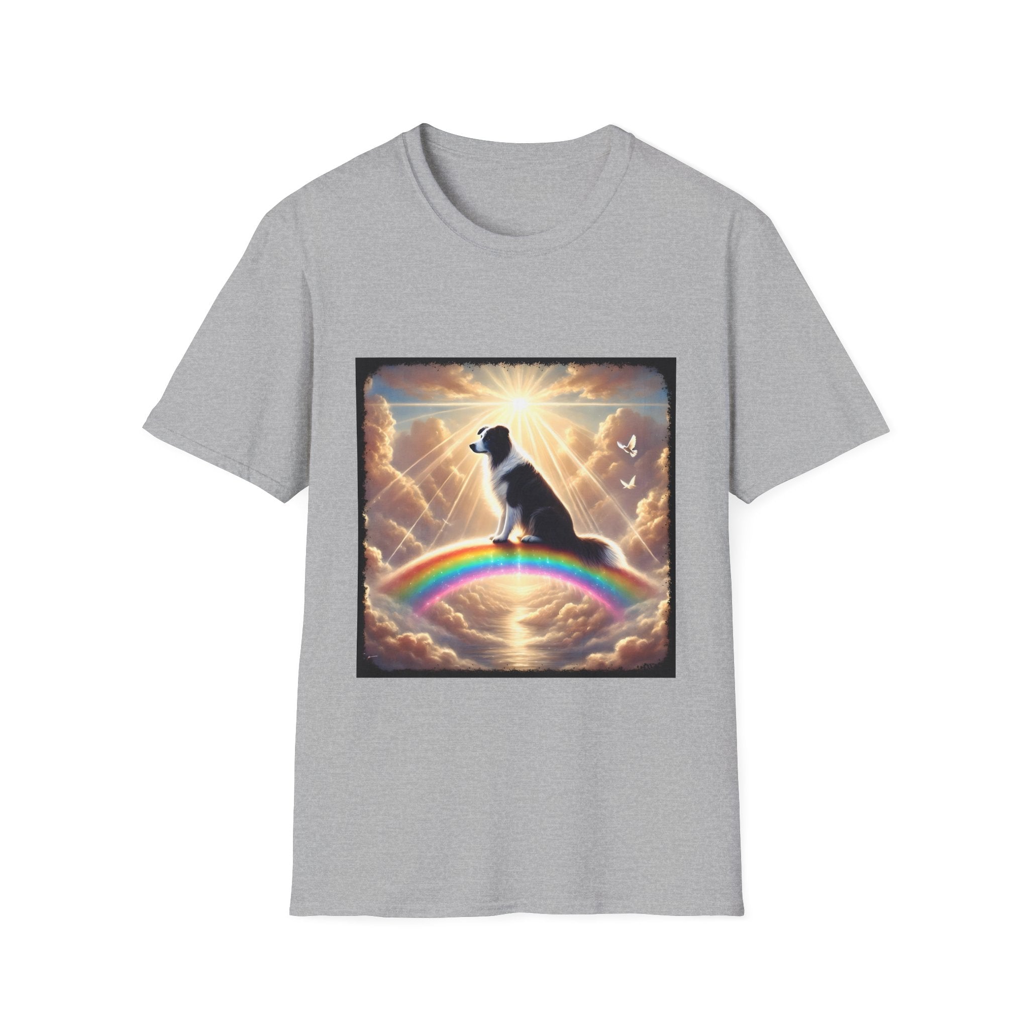 Border Collie Rainbow Bridge | Unisex Dog T-Shirt