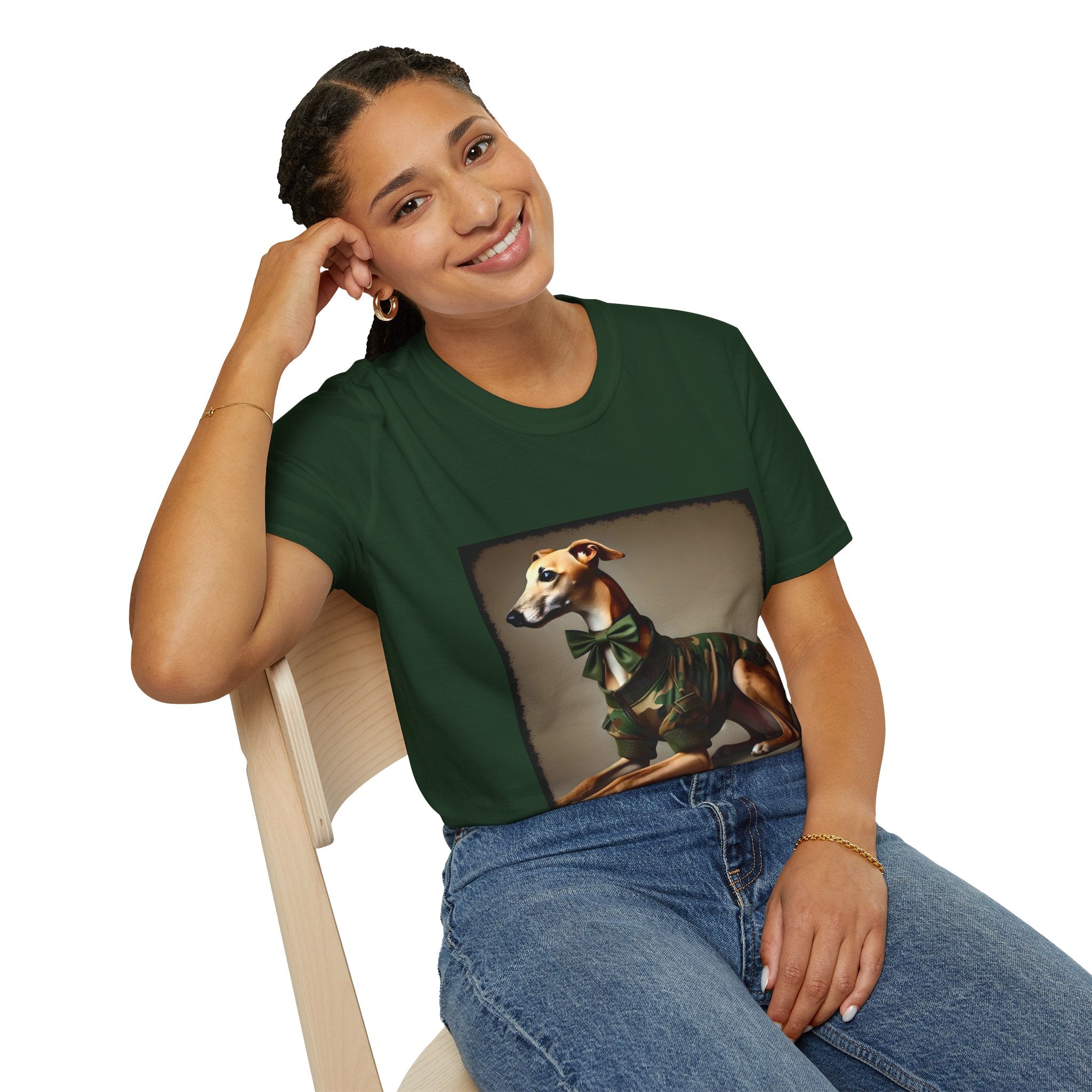 Greyhound Camo Cutie | Unisex Dog T-Shirt