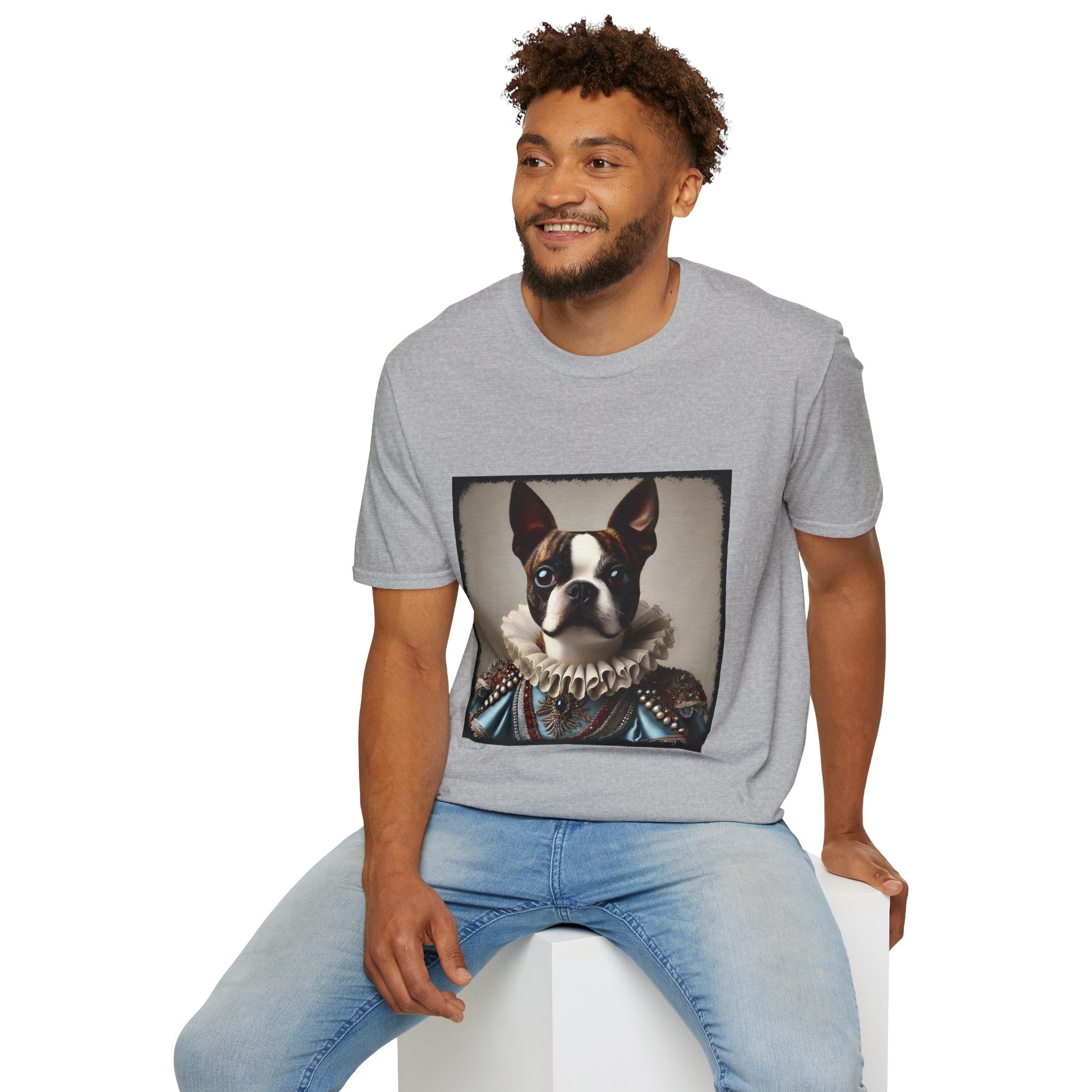 Boston Terrier Bougie Brindle | Unisex Dog T-Shirt