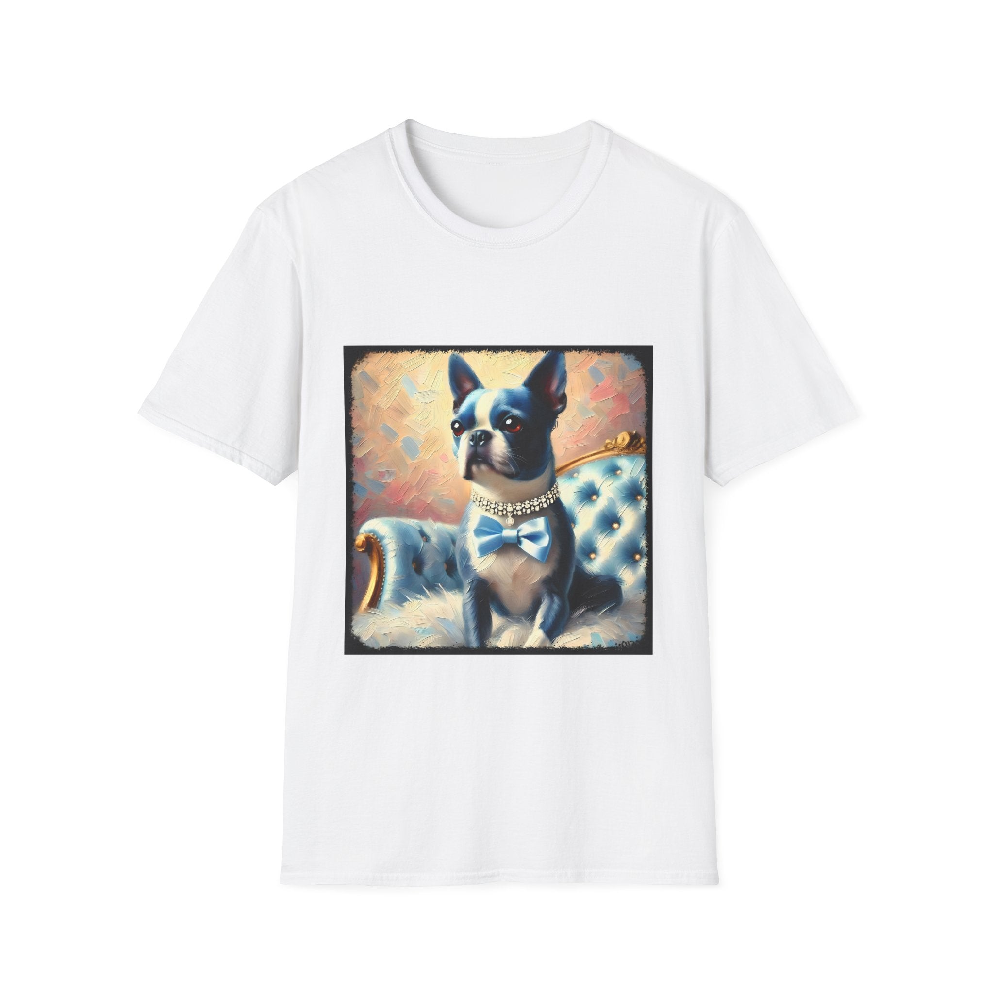Boston Terrier Blue Classic | Unisex Dog T-Shirt