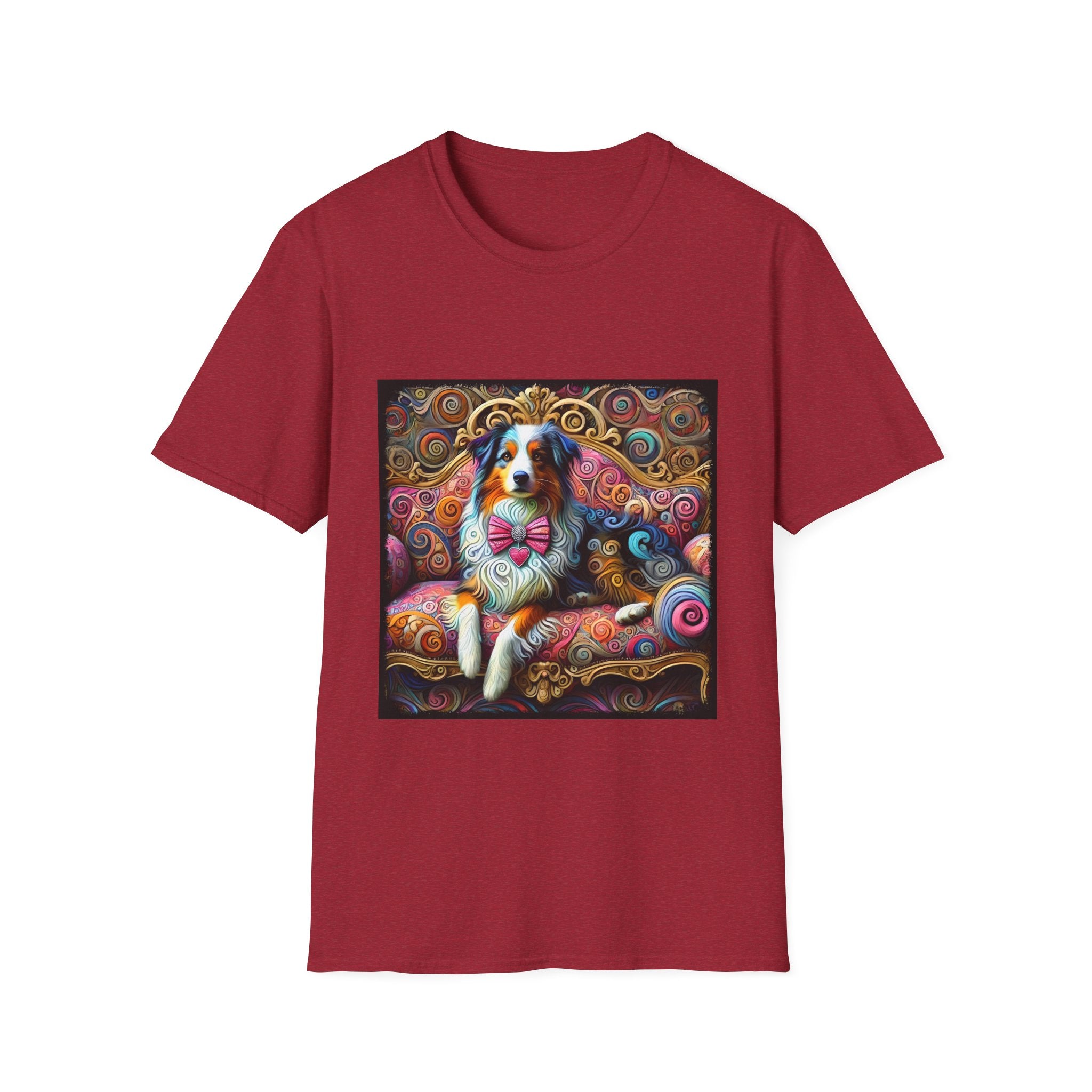 Australian Shepherd Love Swirl | Unisex Dog T-Shirt