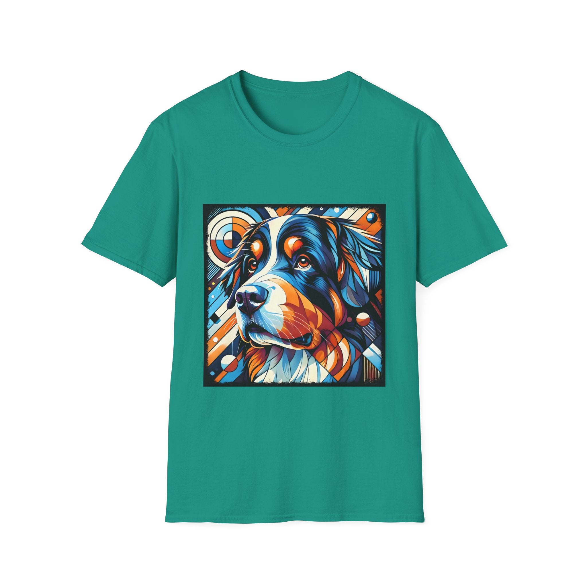 Bernese Mountain Dog Bold Geometric | Unisex Dog T-Shirt