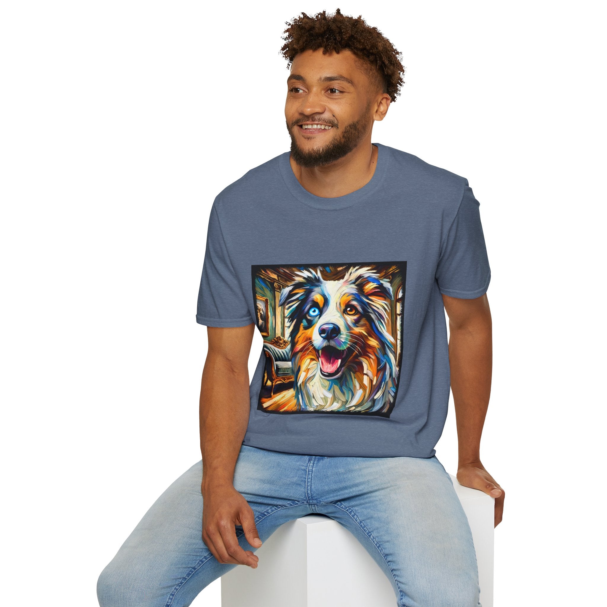 Australian Shepherd Blissful Swirl | Unisex Dog T-Shirt