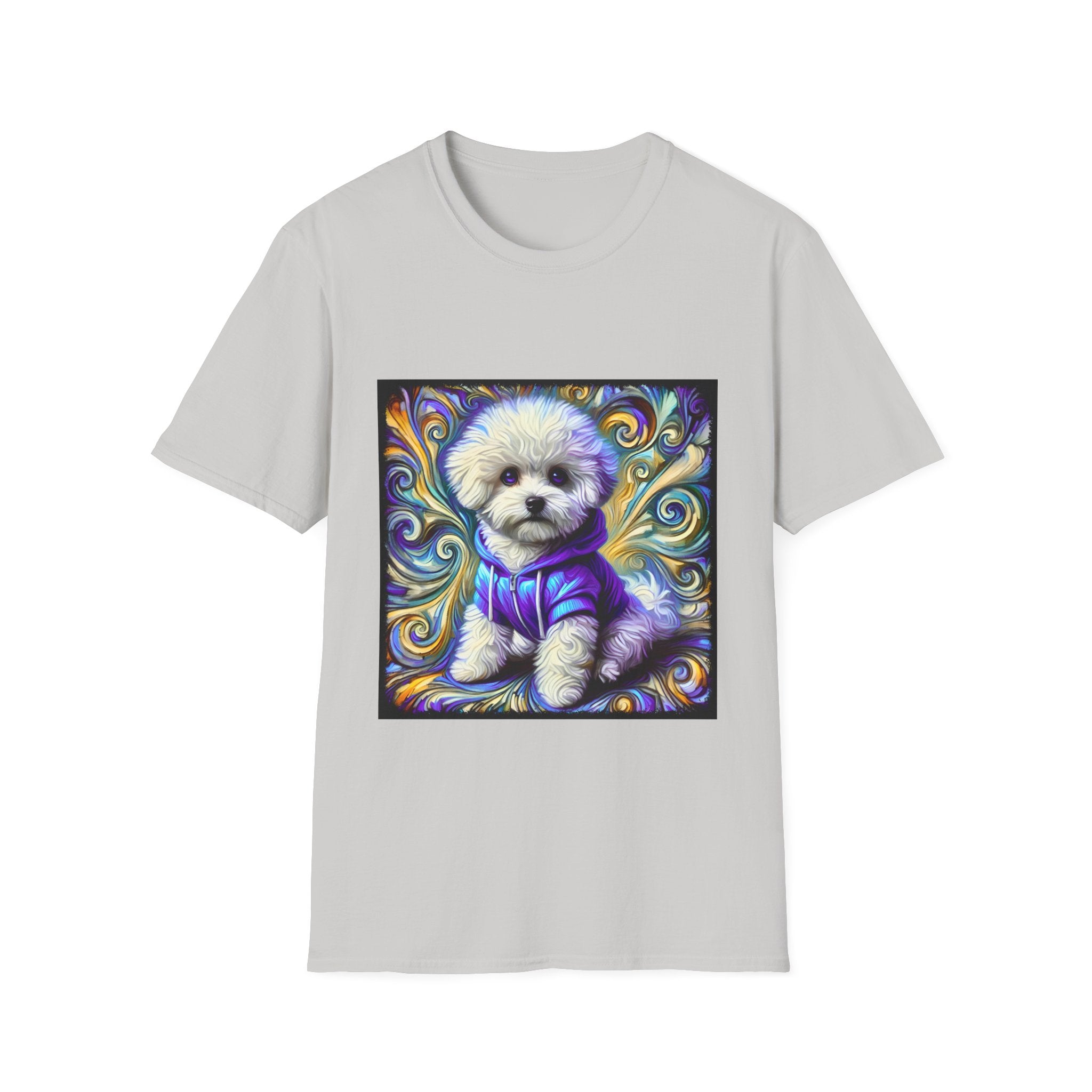 Bichon Frise Electric Swirl | Unisex Dog T-Shirt