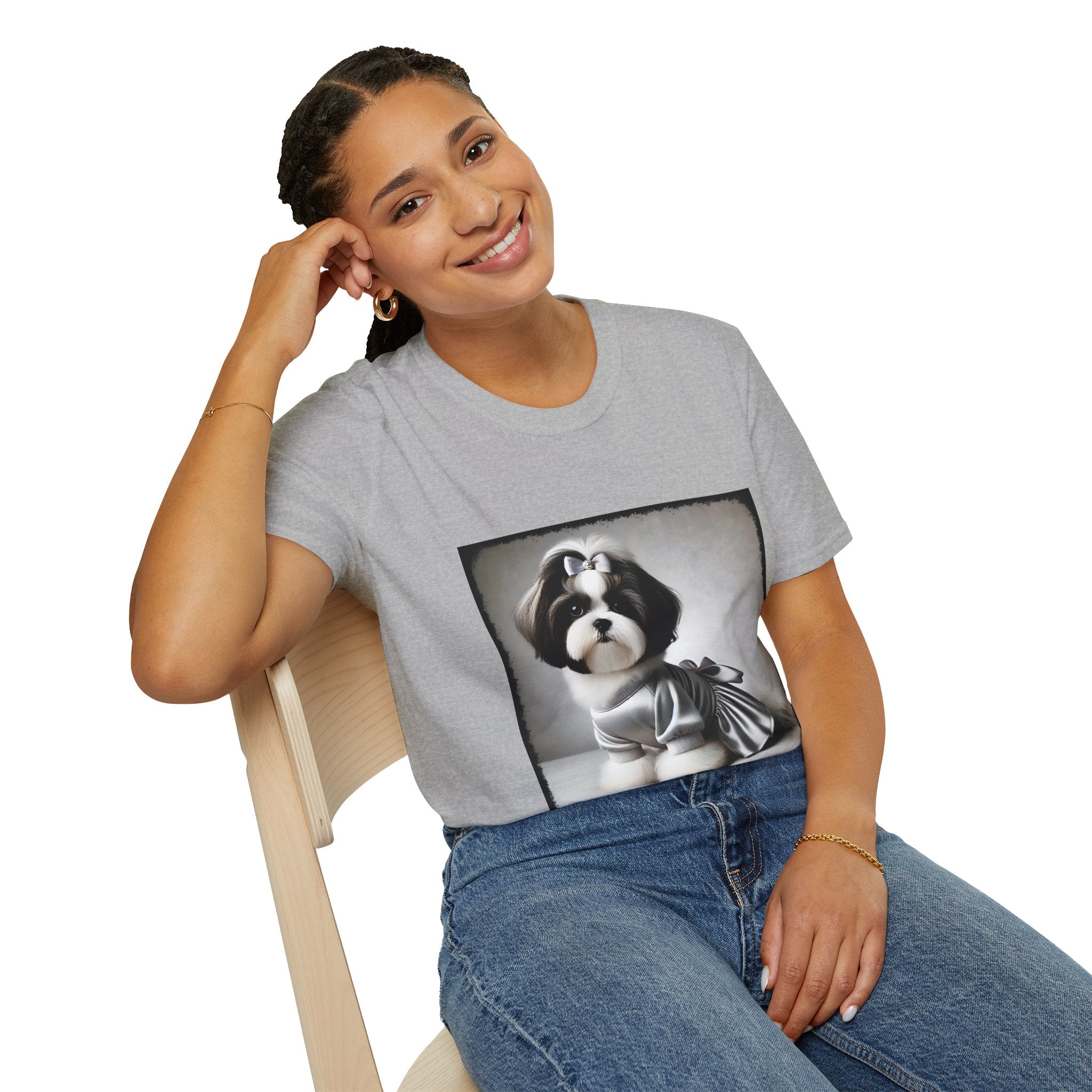 Shih Tzu Silver Sweetheart | Unisex Dog T-Shirt