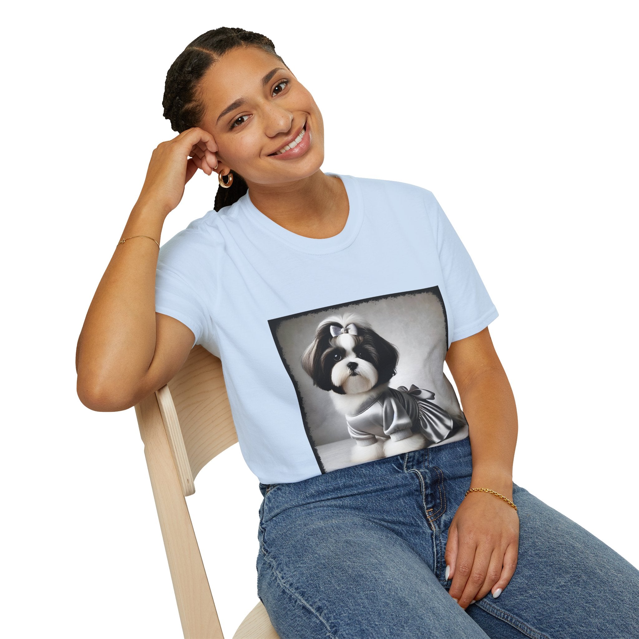Shih Tzu Silver Sweetheart | Unisex Dog T-Shirt