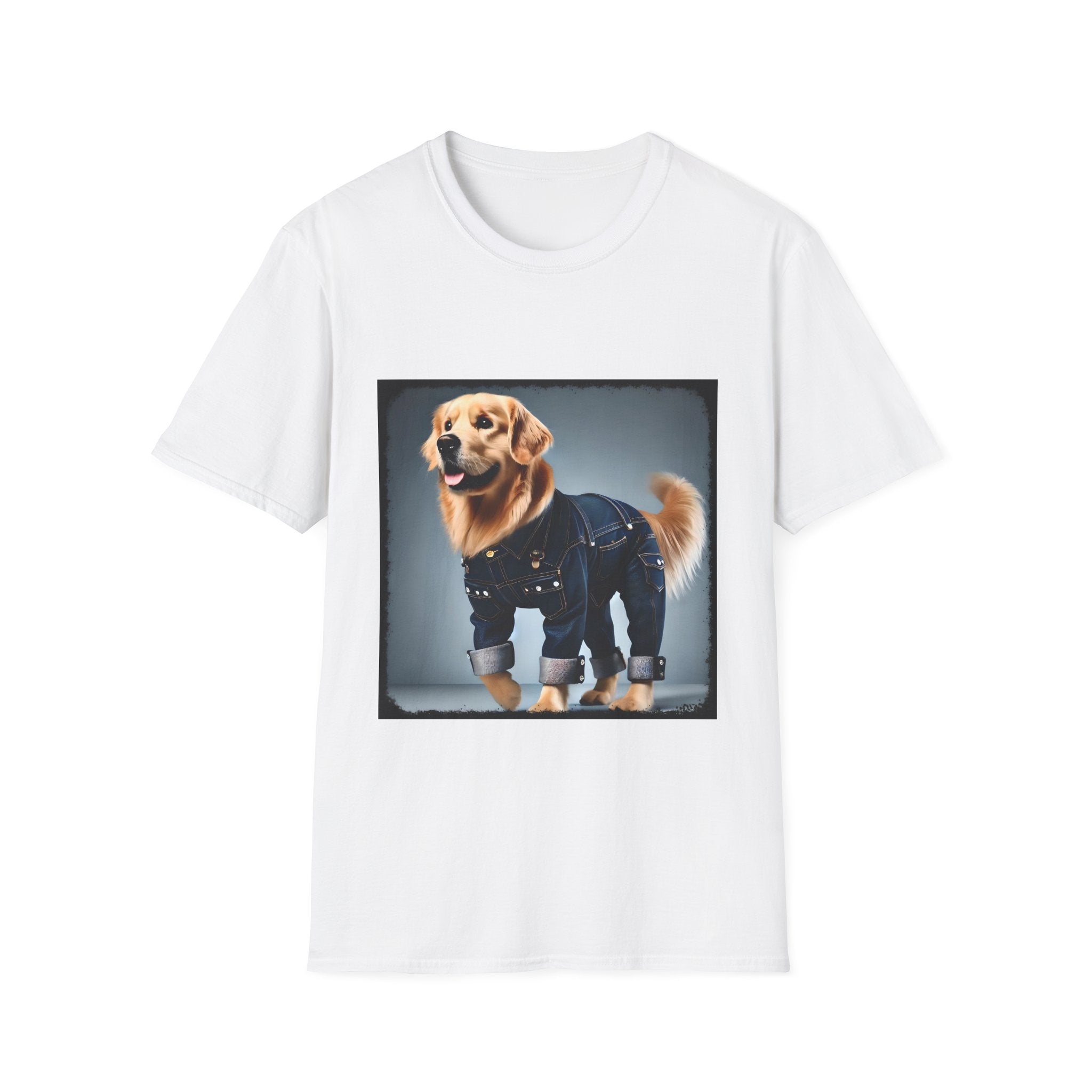 Golden Retriever Denim Diva | Unisex Dog T-Shirt