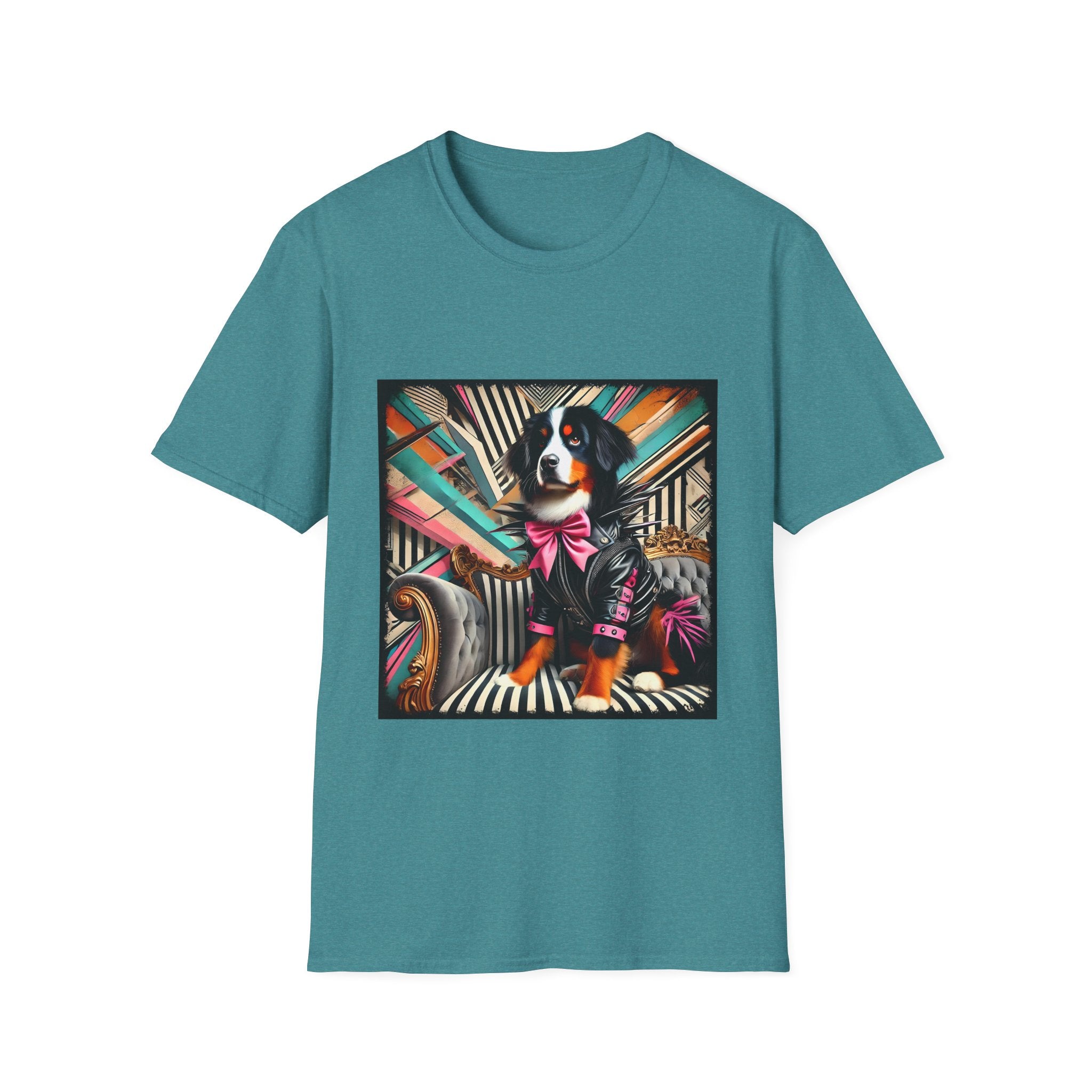 Bernese Mountain Dog Bold Rocker| Unisex Dog T-Shirt