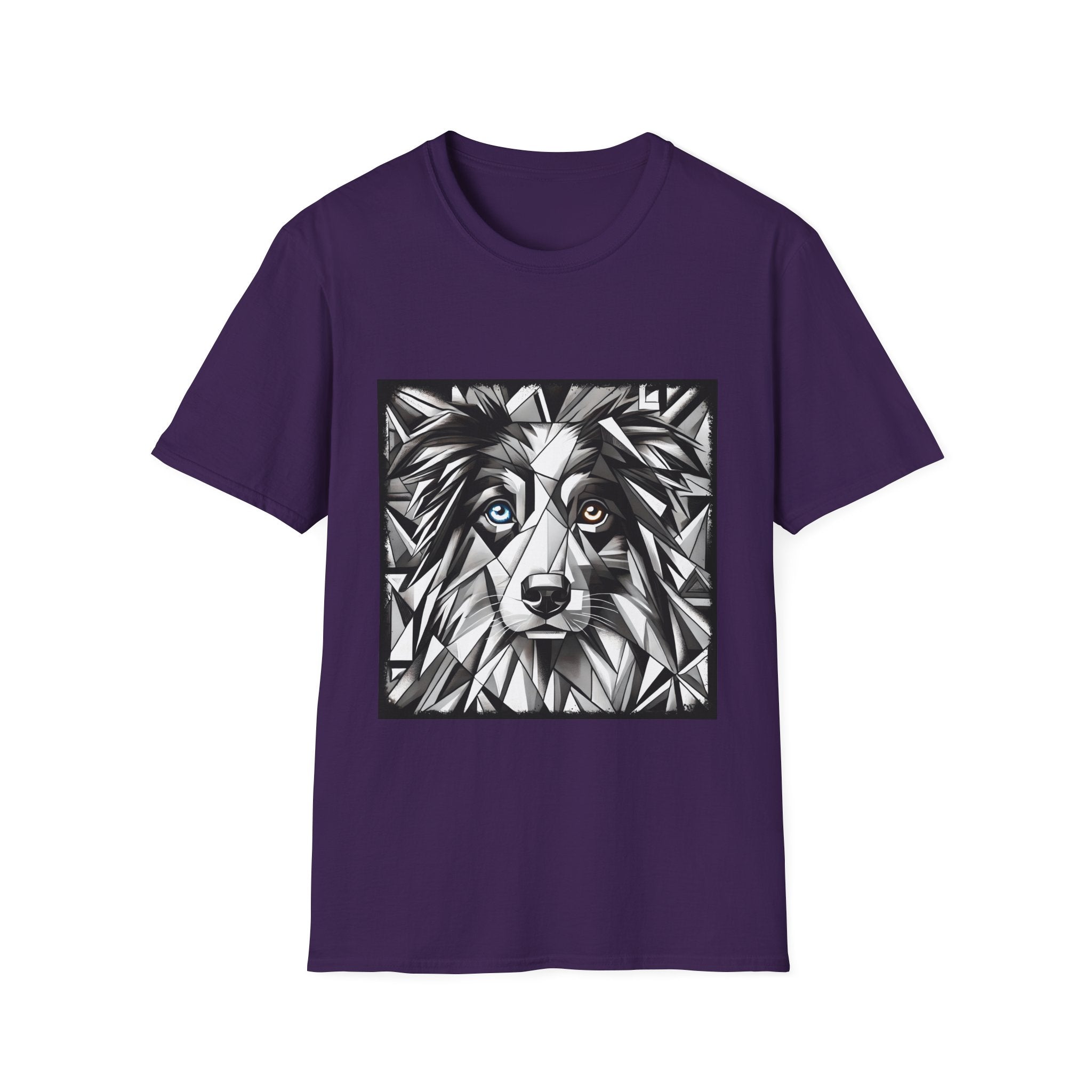 Australian Shepherd Bold Eyes Geometric | Unisex Dog T-Shirt
