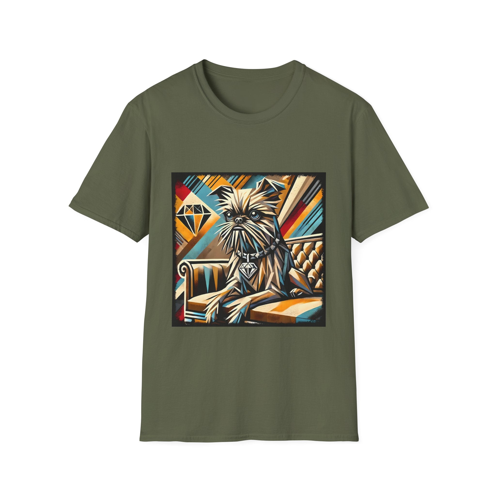 Brussels Griffon Vivid Geometric | Unisex Dog T-Shirt