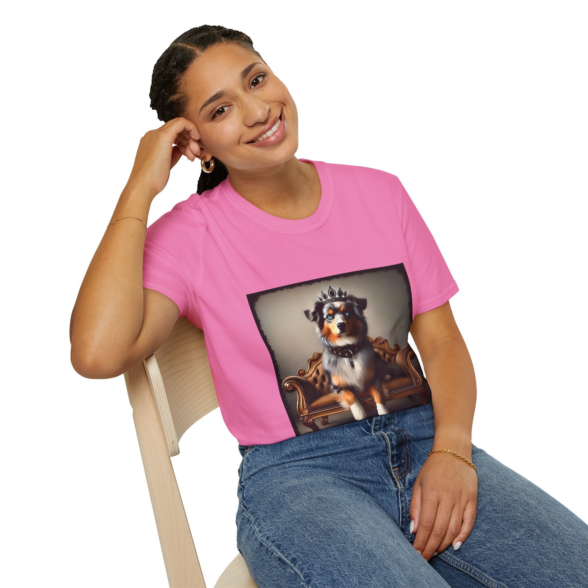 Miniature American Shepherd Crowned Princess | Unisex Dog T-Shirt