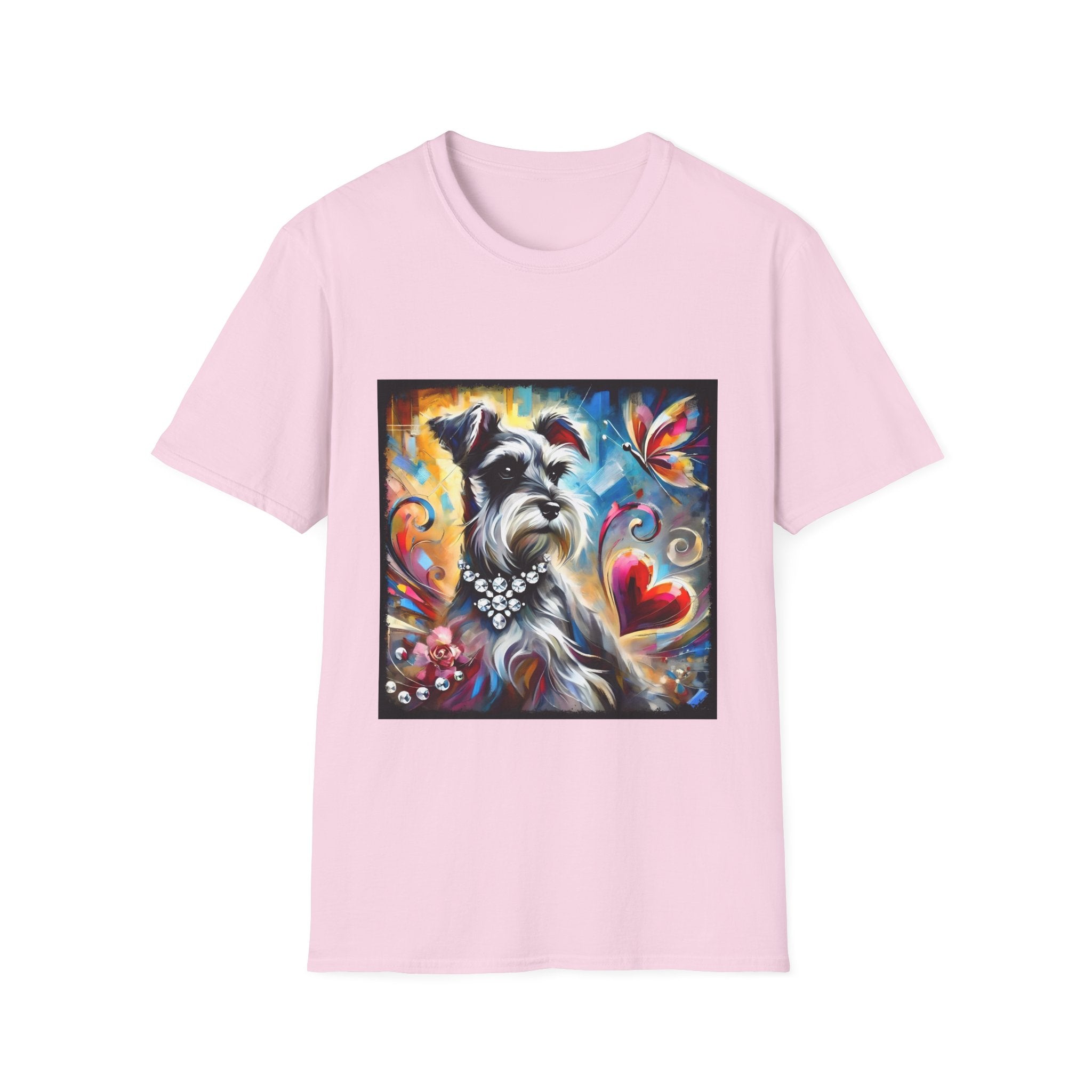 Schnauzer Bold Butterfly Classic | Unisex Dog T-Shirt