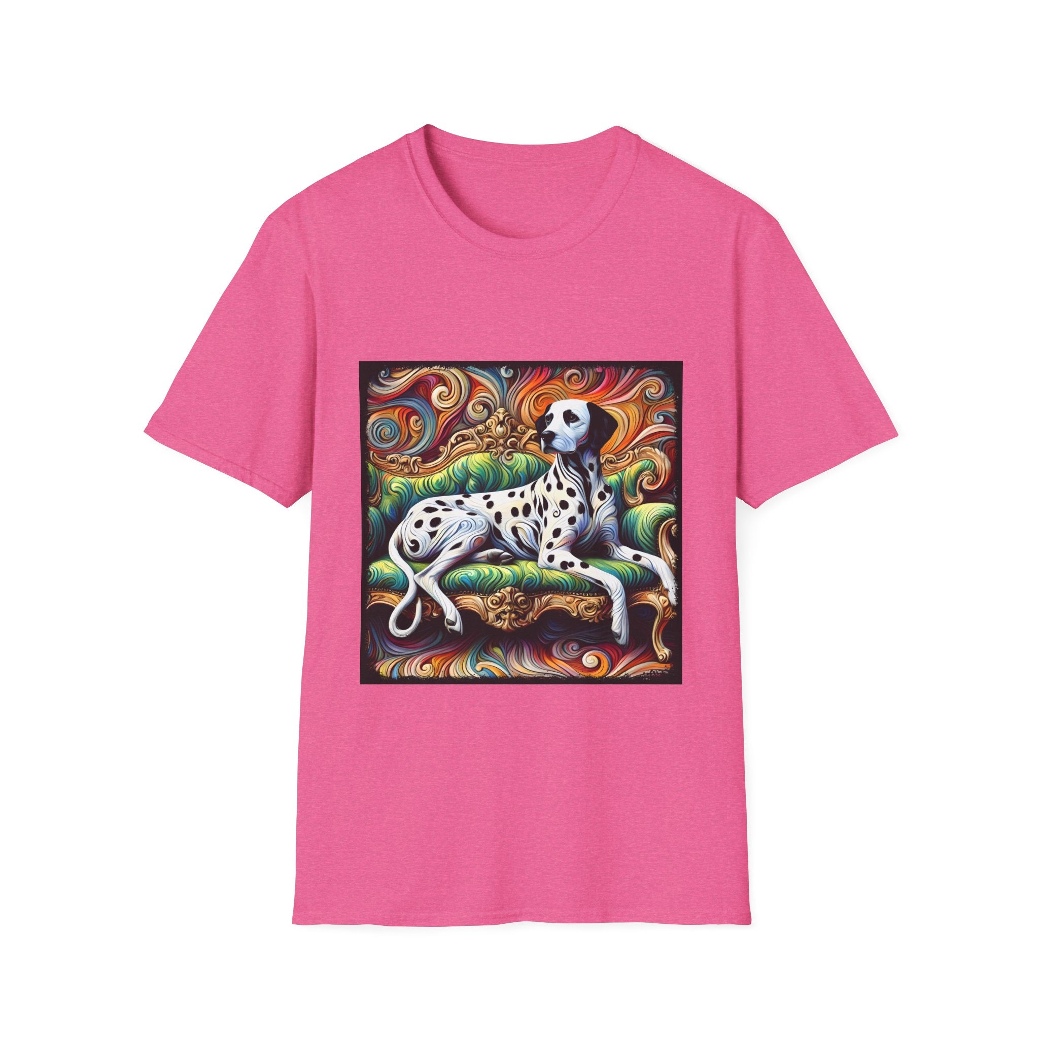 Dalmatian Rainbow Swirl | Unisex Dog T-Shirt