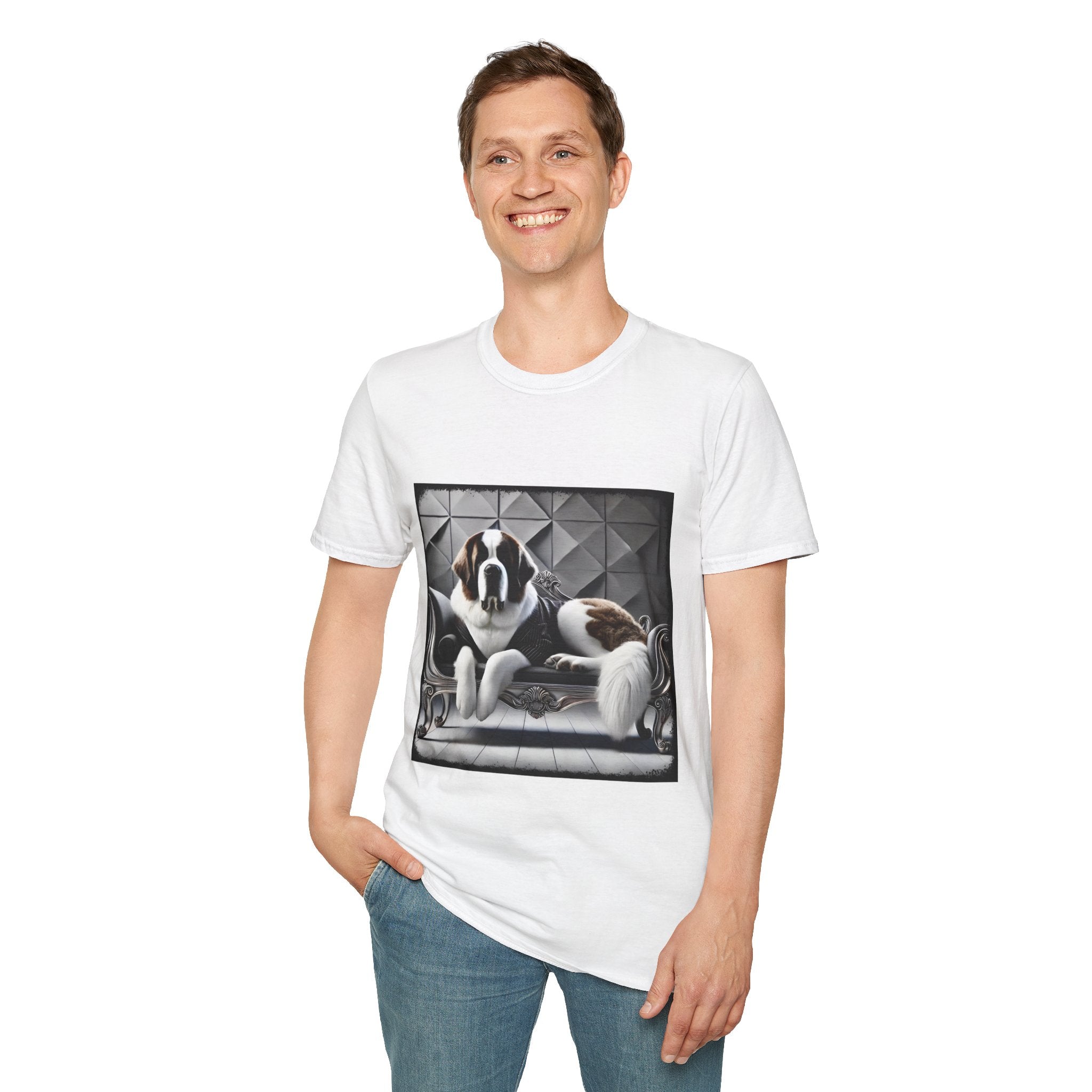Saint Bernard Tux Luxe | Unisex Dog T-Shirt