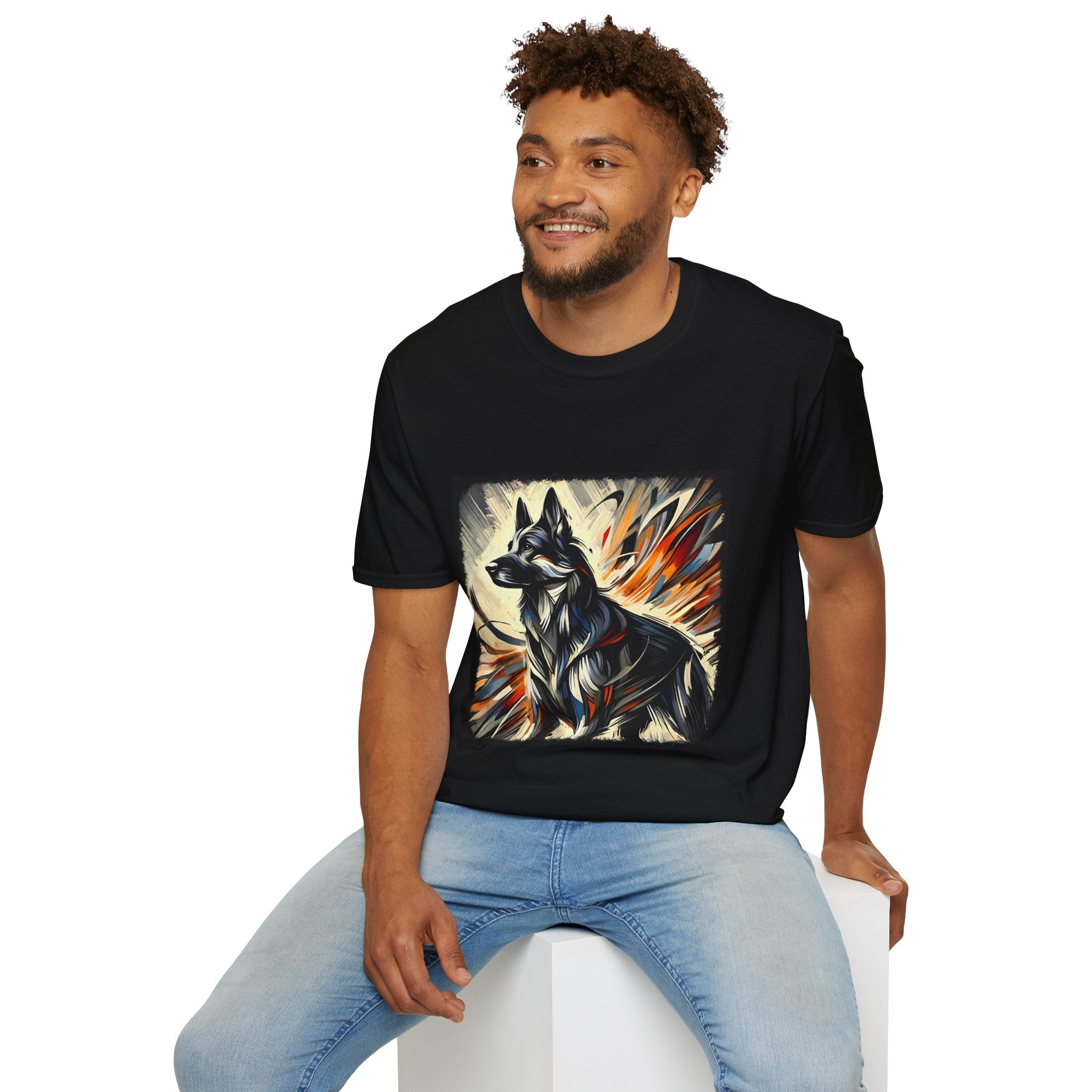German Shepherd Fire Classic | Unisex Dog T-Shirt