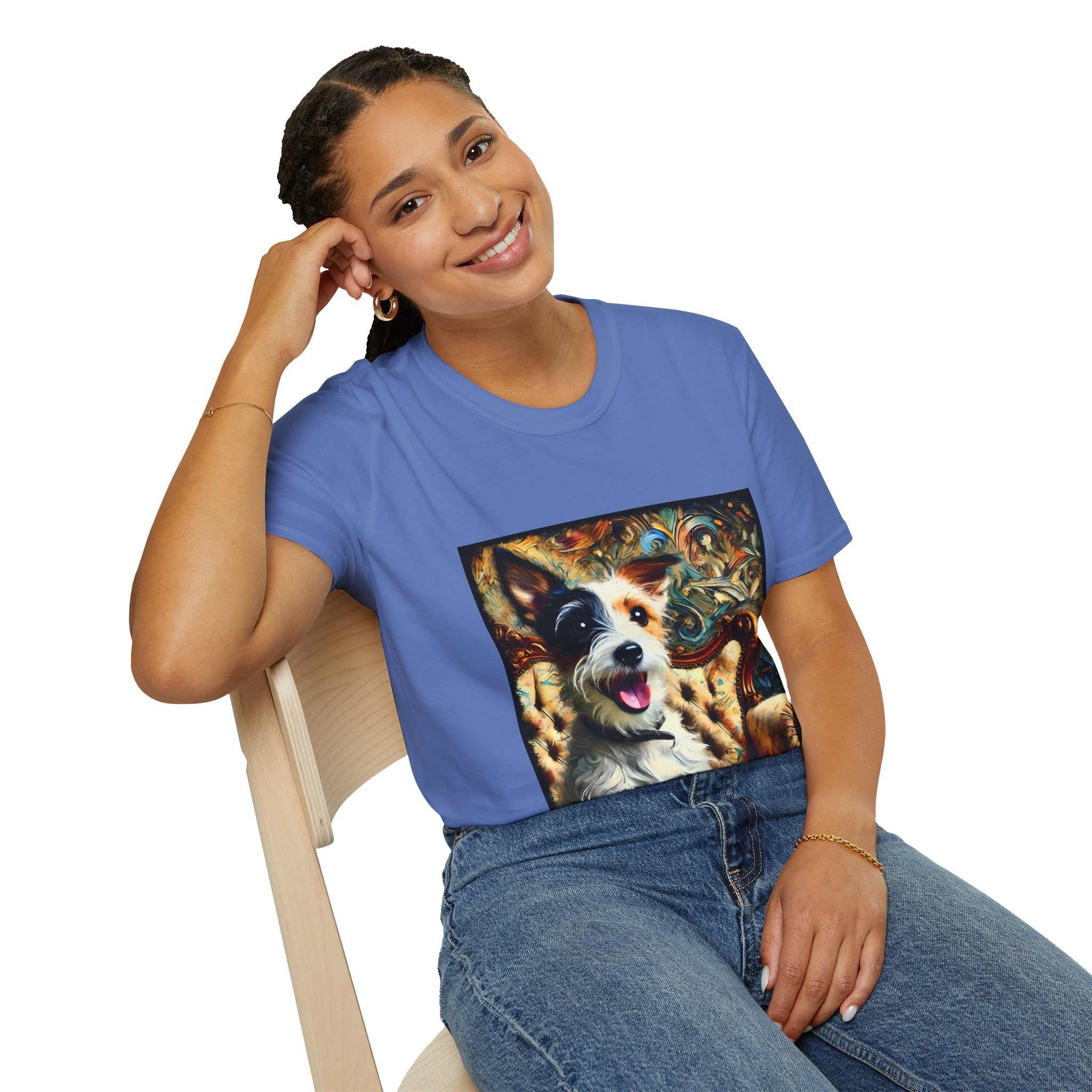 Jack Russell Terrier Blissful Swirl | Unisex Softstyle T-Shirt