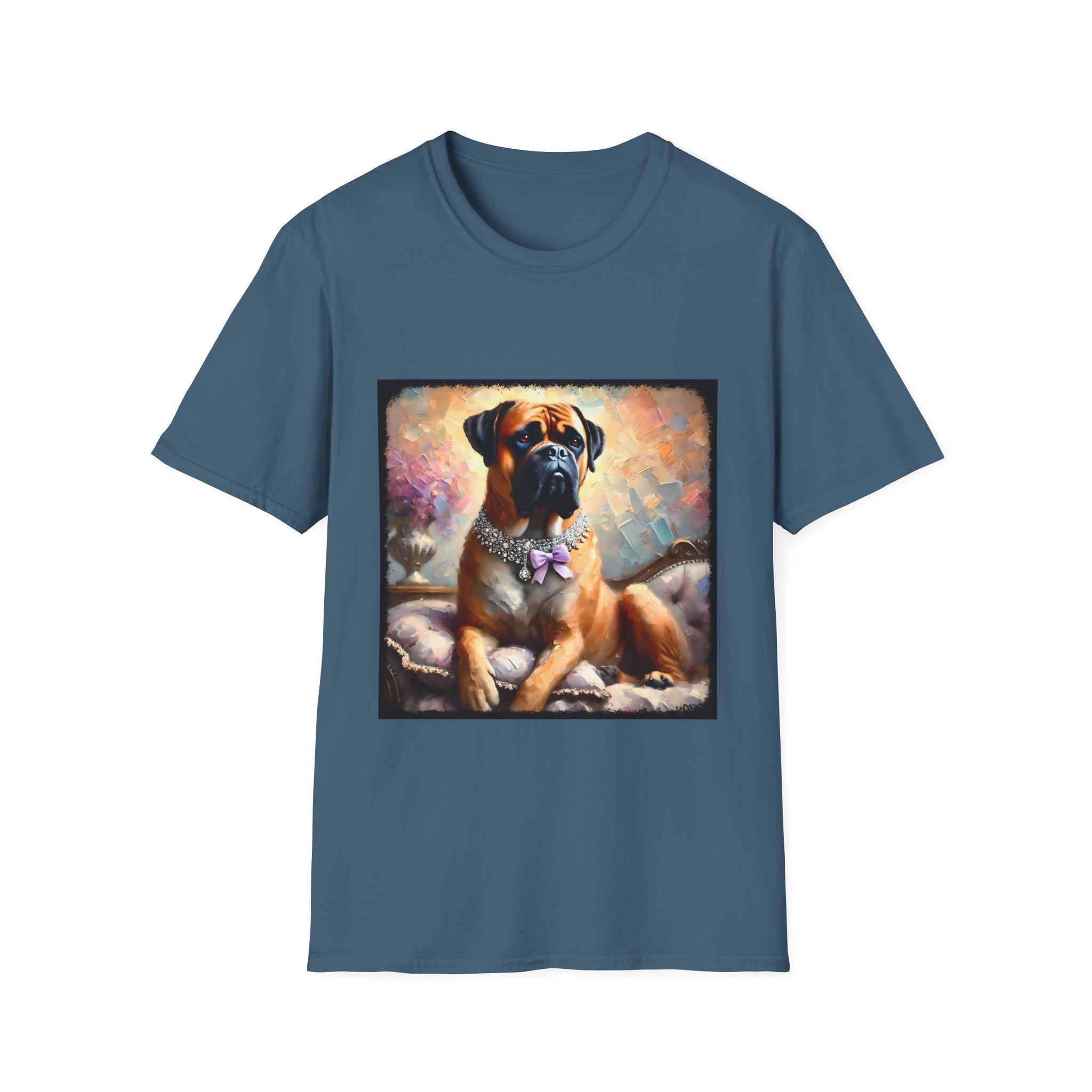 Bullmastiff Purple Bow Classic | Unisex Dog T-Shirt