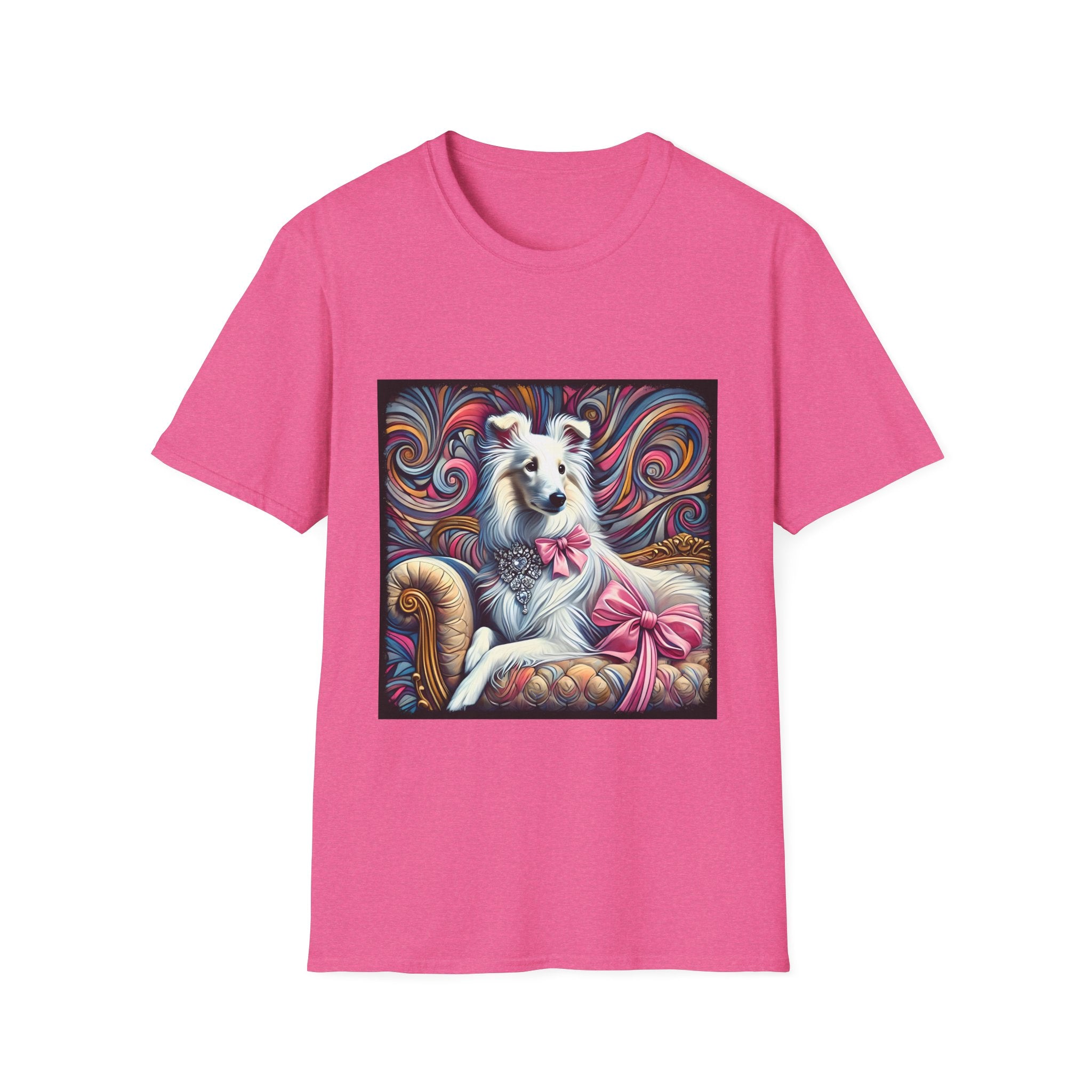 Collie Pink Princess Swirl | Unisex Dog T-Shirt