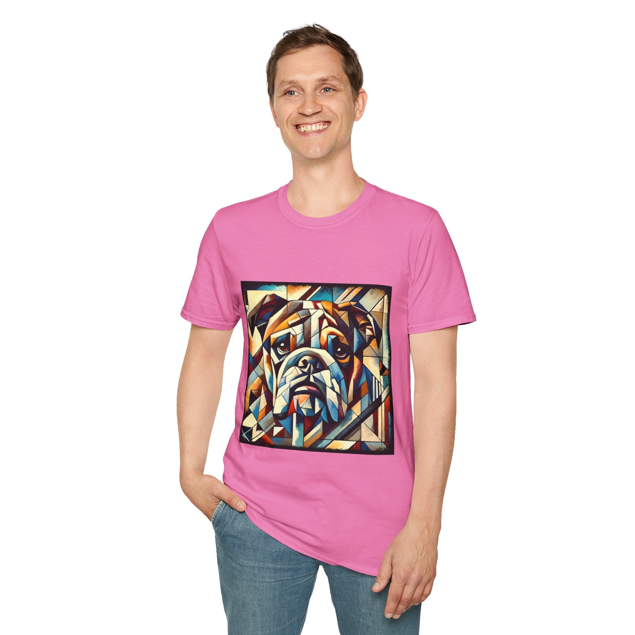 Bulldog Warm Geometric | Unisex Dog T-Shirt