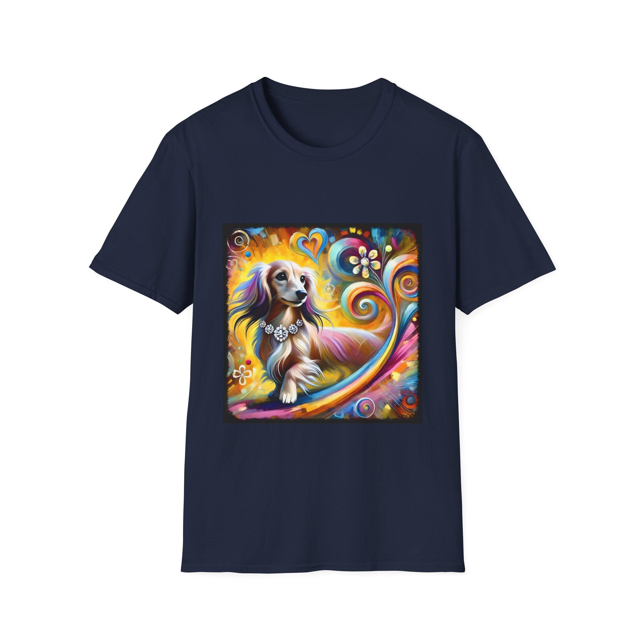 Dachshund Bold Diamond Swirl | Unisex Dog T-Shirt