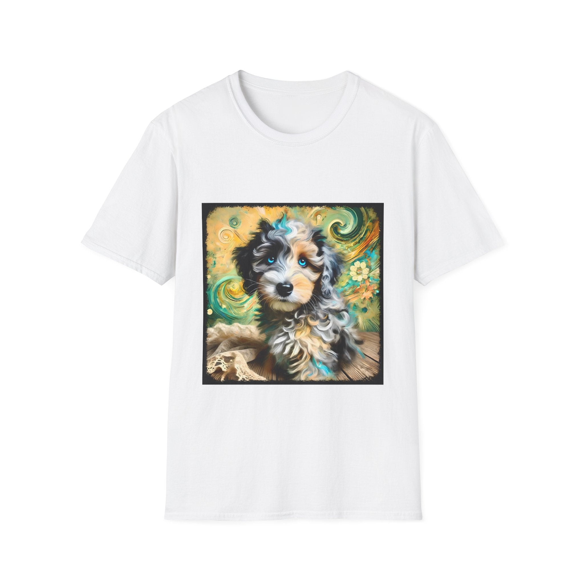 Aussiedoodle Emerald Swirl | Unisex Dog T-Shirt